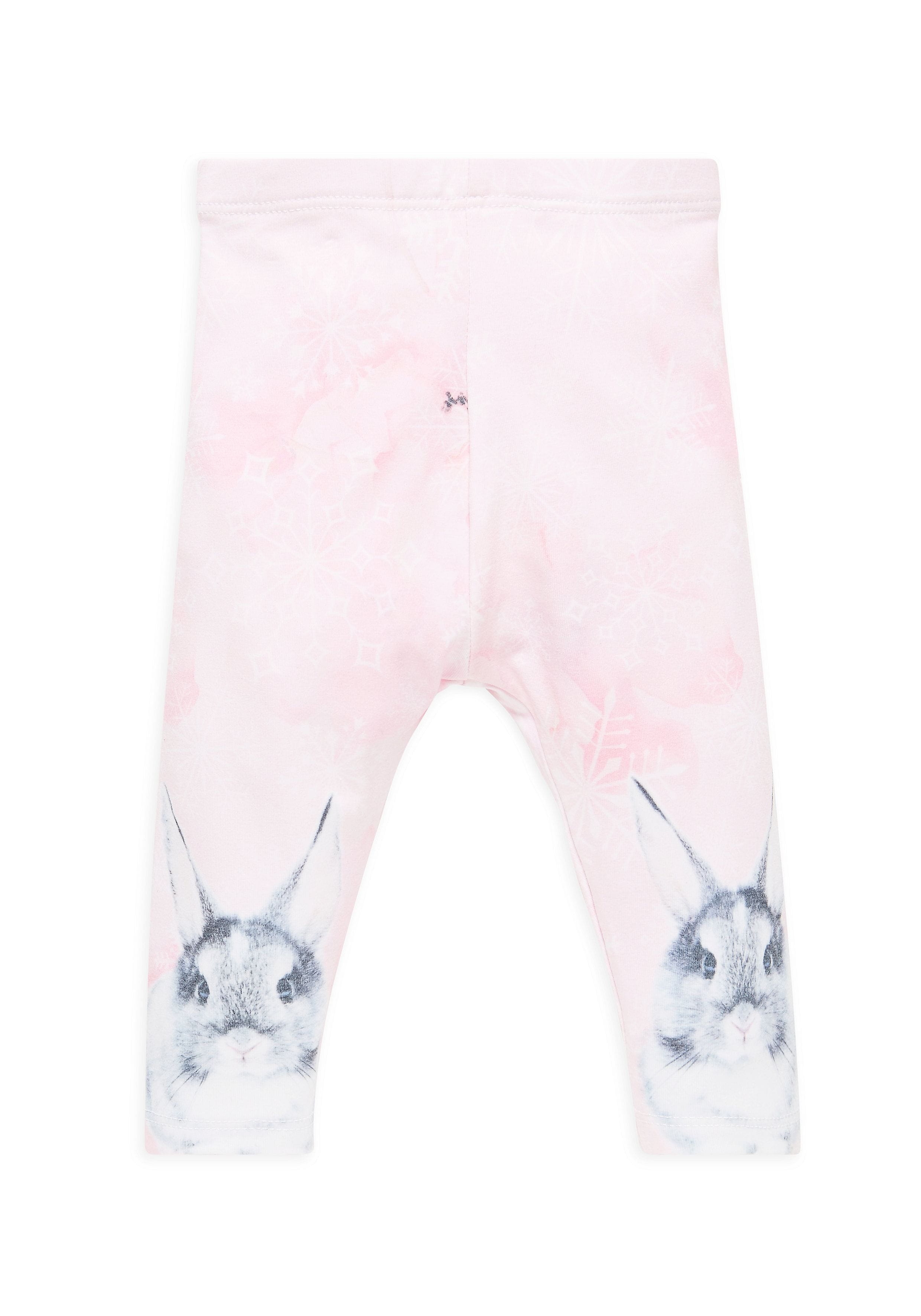 Mothercare | Girls Photographic Bunny Leggings - Pink 0