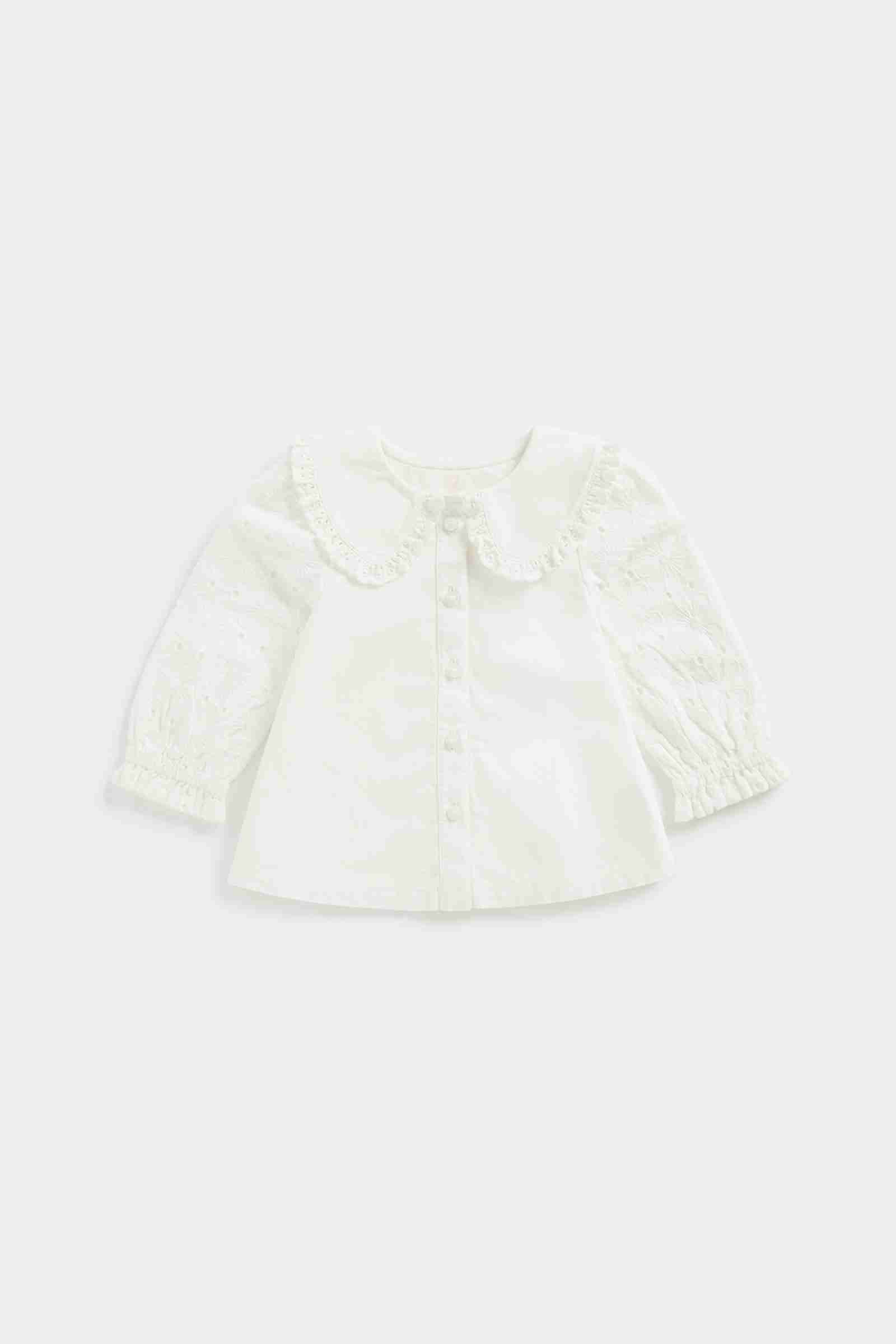 Mothercare Girls Full Sleeves T-Shirt - White