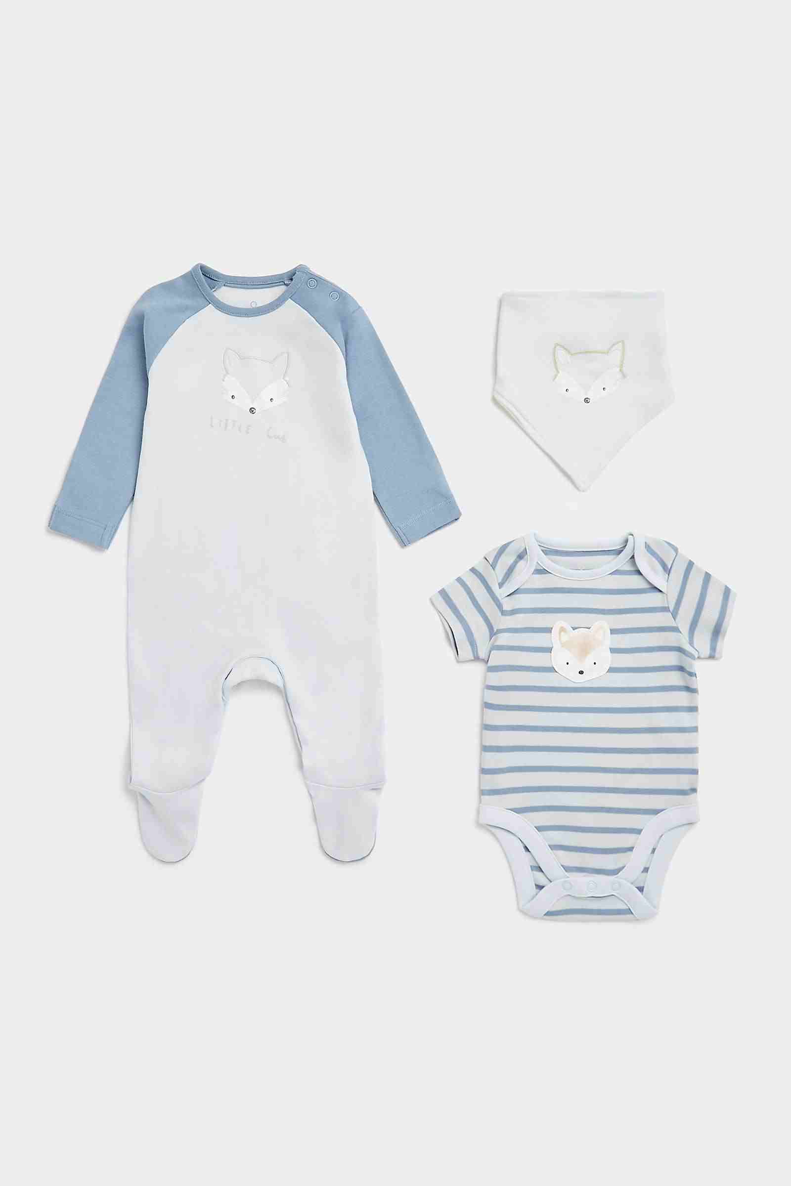 Mothercare Boys Full Sleeves Gift Set - Blue