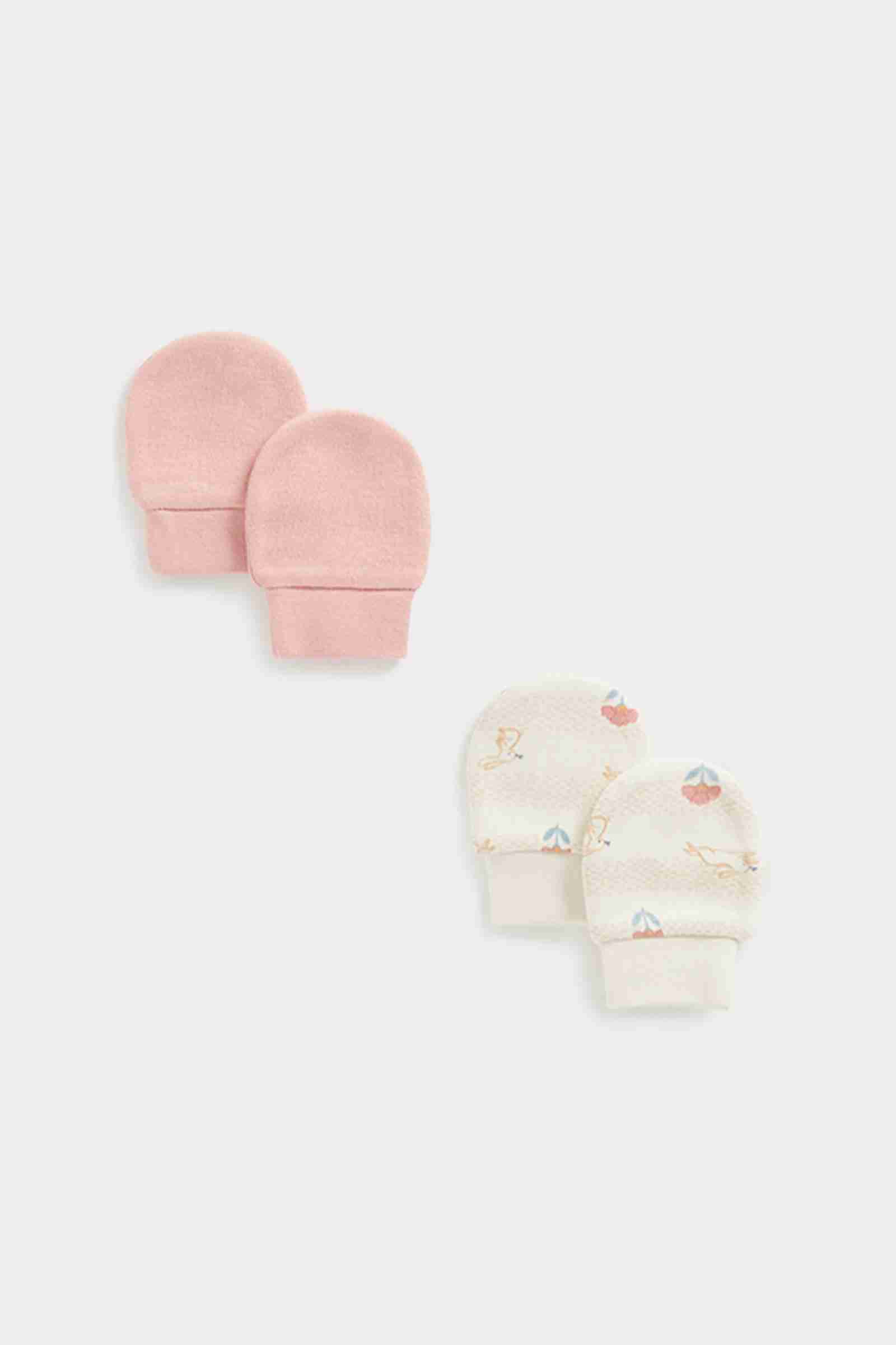 Mothercare My First Blue Baby Hats and Mitts - 2 Pack main image 1
