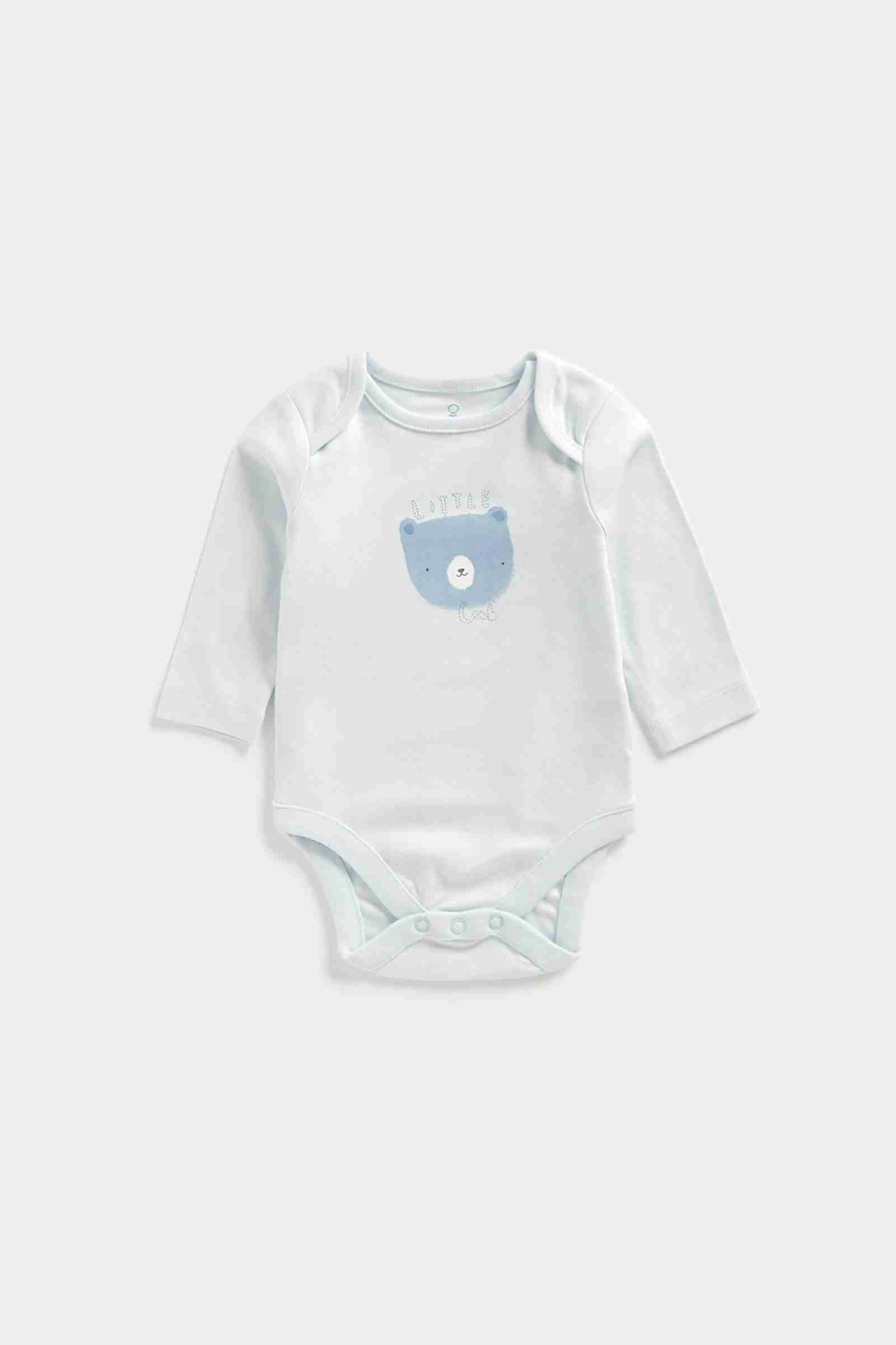 Mothercare Boys Full Sleeves Bodysuit - Blue