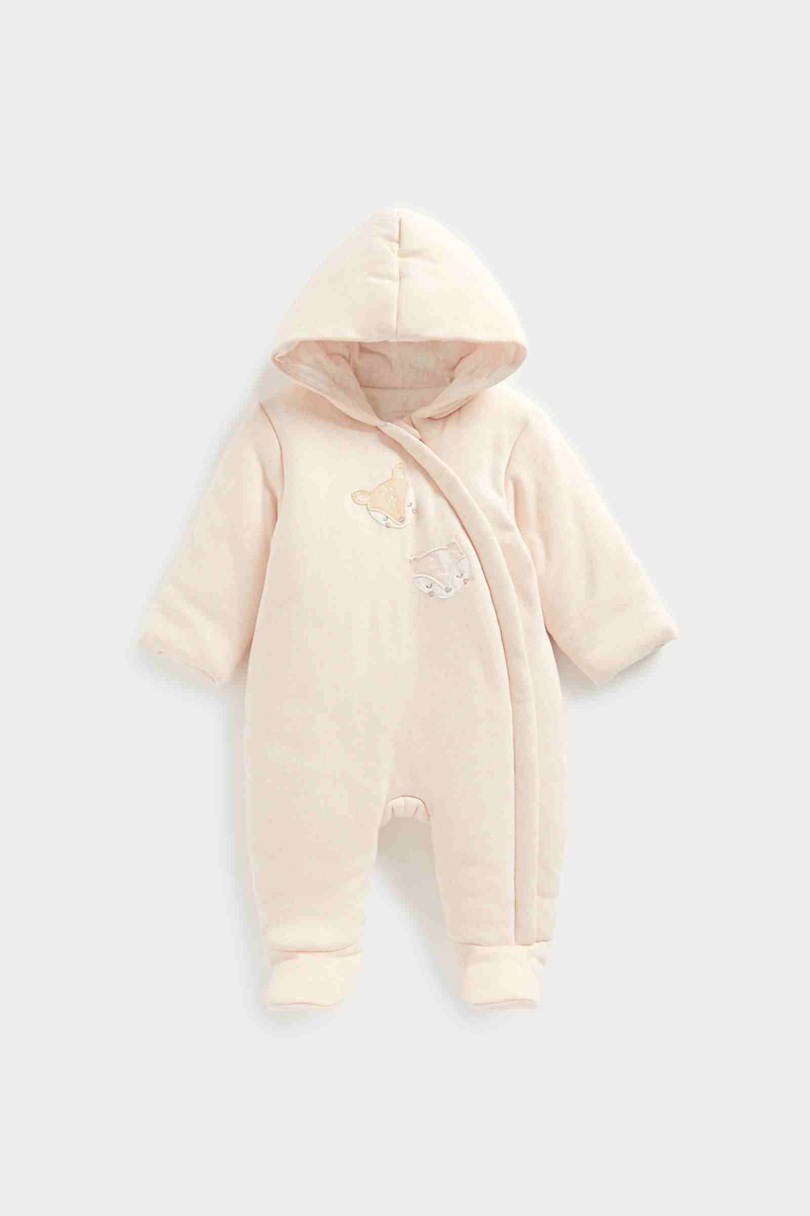 Mothercare Unisex Full Sleeves Snowsuit - Pink