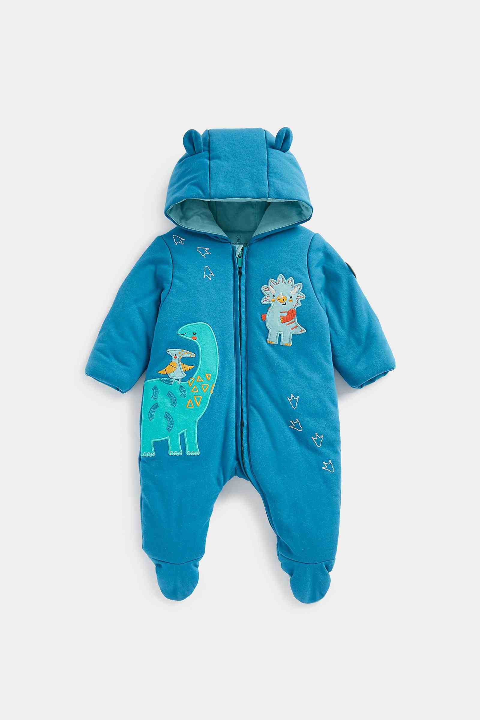 Mothercare Unisex Full Sleeves Snowsuit - Blue
