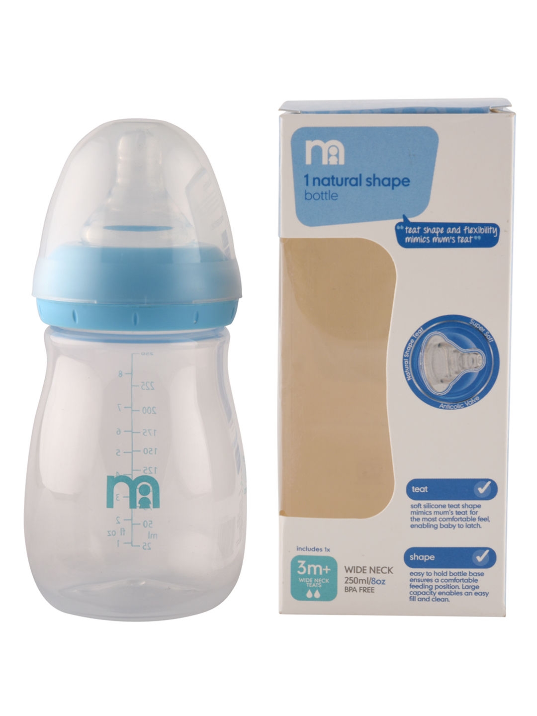 Mothercare | Mothercare Wide Neck Feeding Bottle 0