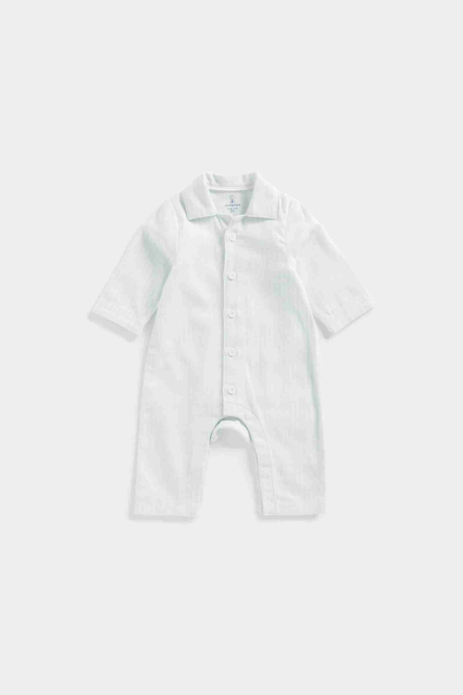 Mothercare Boys Full Sleeves Bodysuit - White
