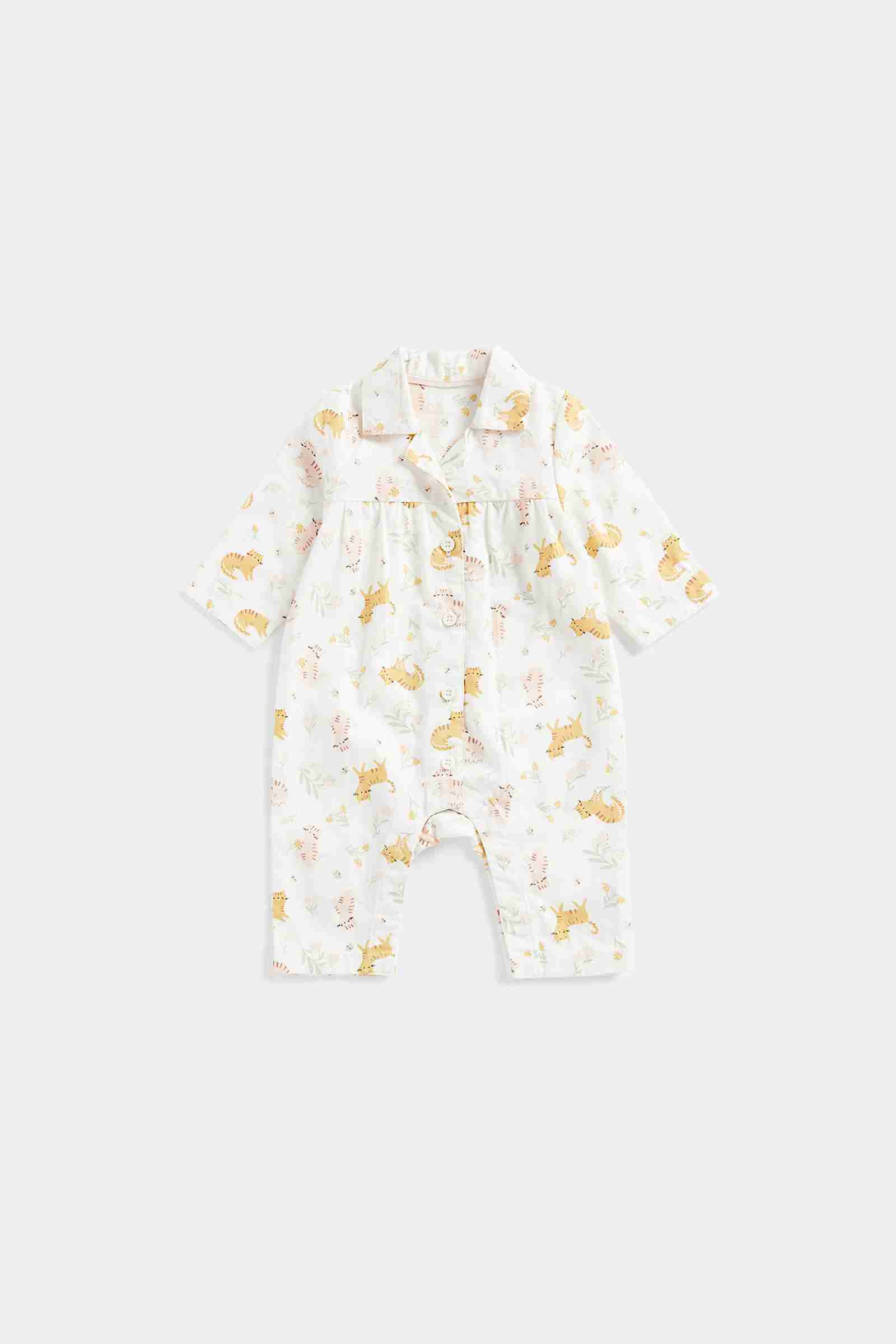 Mothercare Girls 100% Cotton Full Sleeves Bodysuit - White