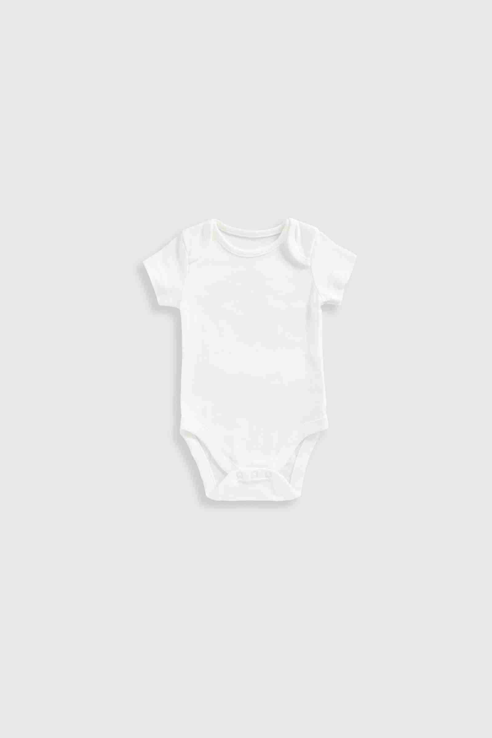 Mothercare Essentials Girls 100% Cotton Short - Sleeved Bodysuits - Pack of 5 - Light Pink