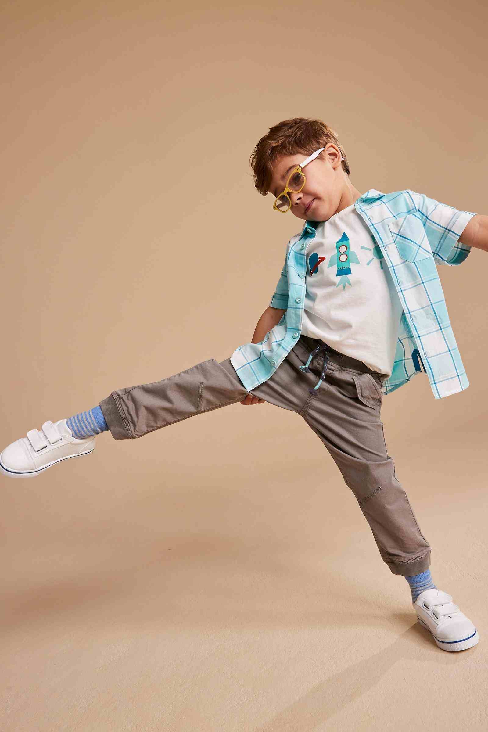 Mothercare Boys Cargo Trousers - Khaki