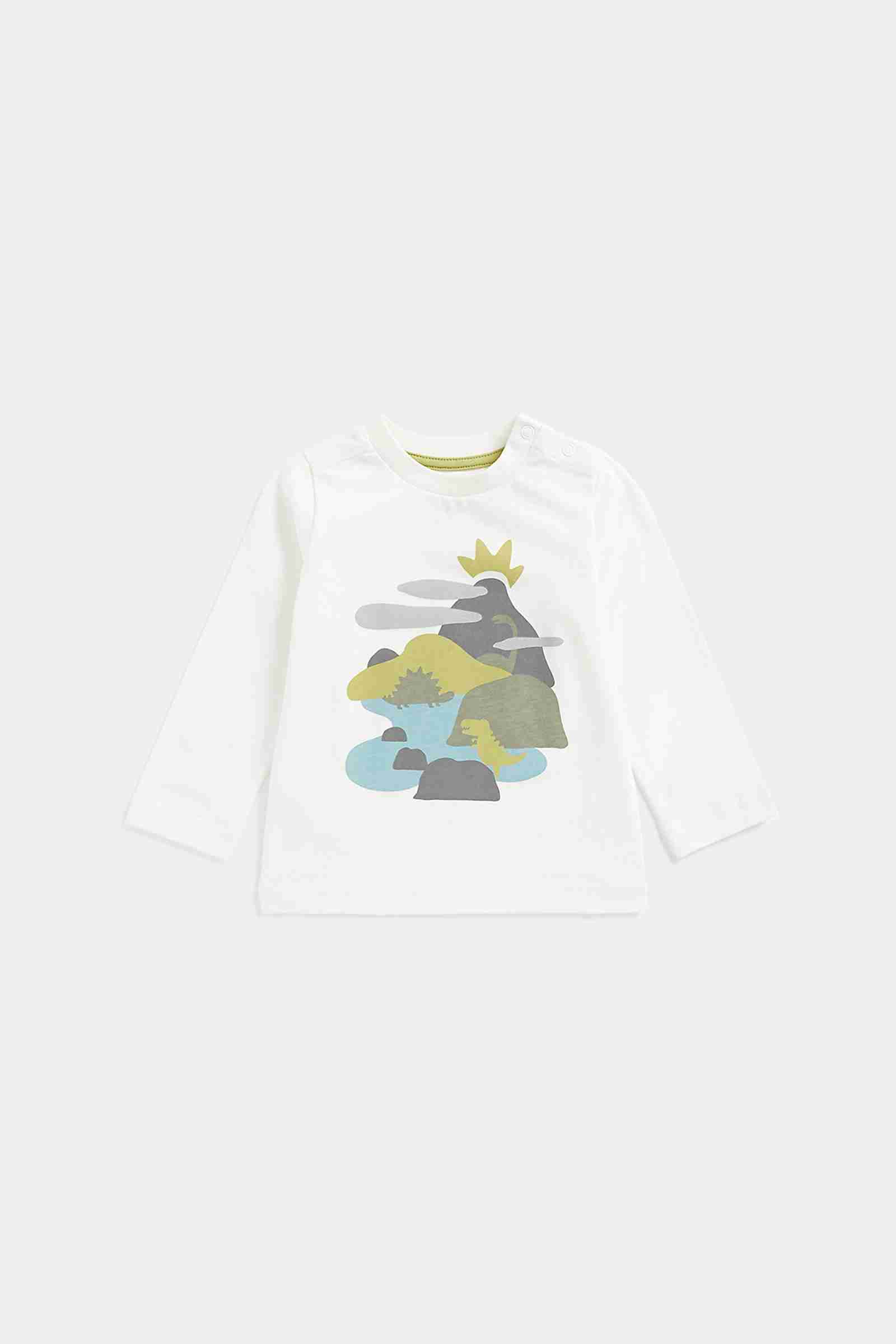 Mothercare Boys 100% Cotton Full Sleeves T-Shirt - Green
