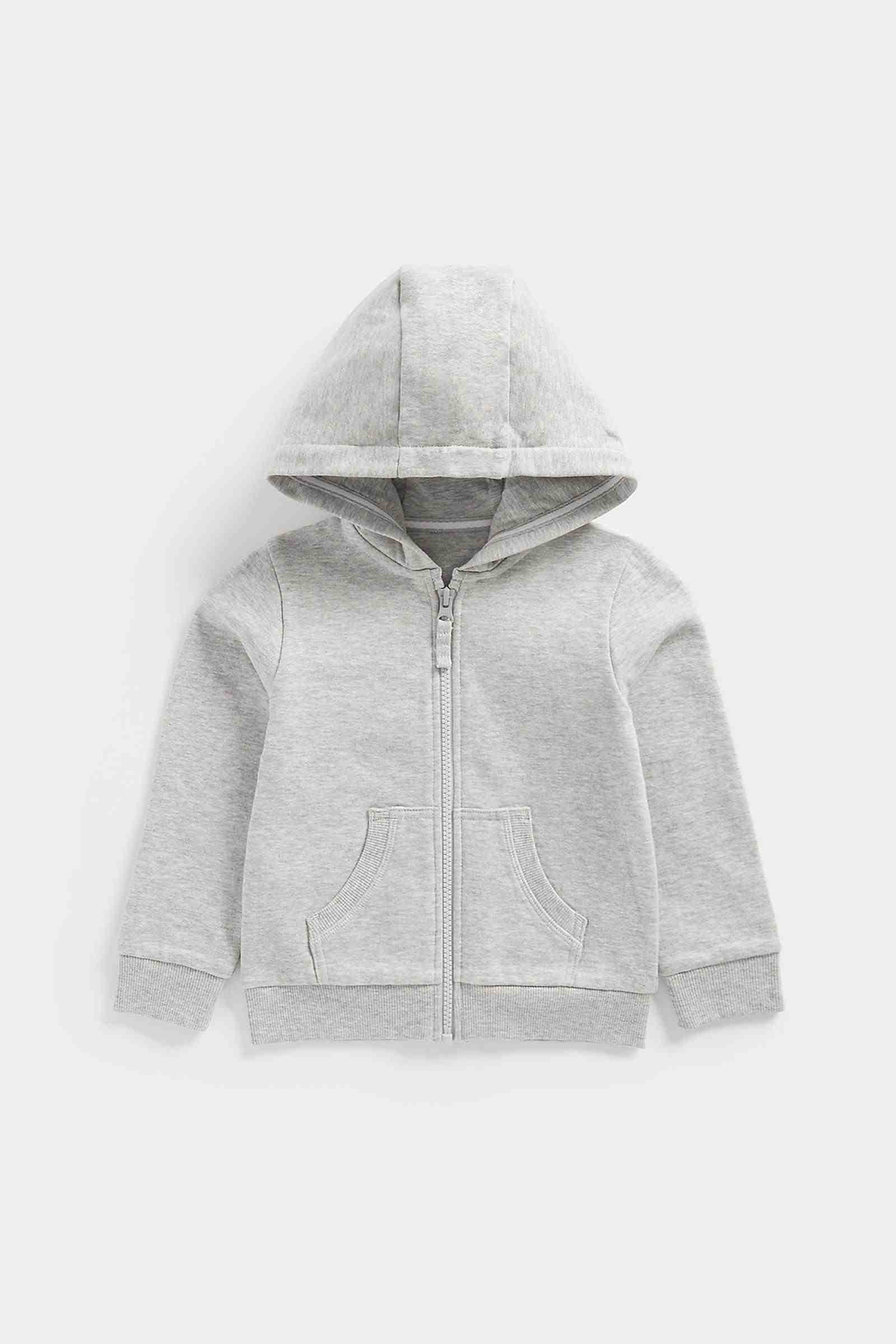 Mothercare Boys 100% Cotton Full Sleeves Sweatshirt - Grey