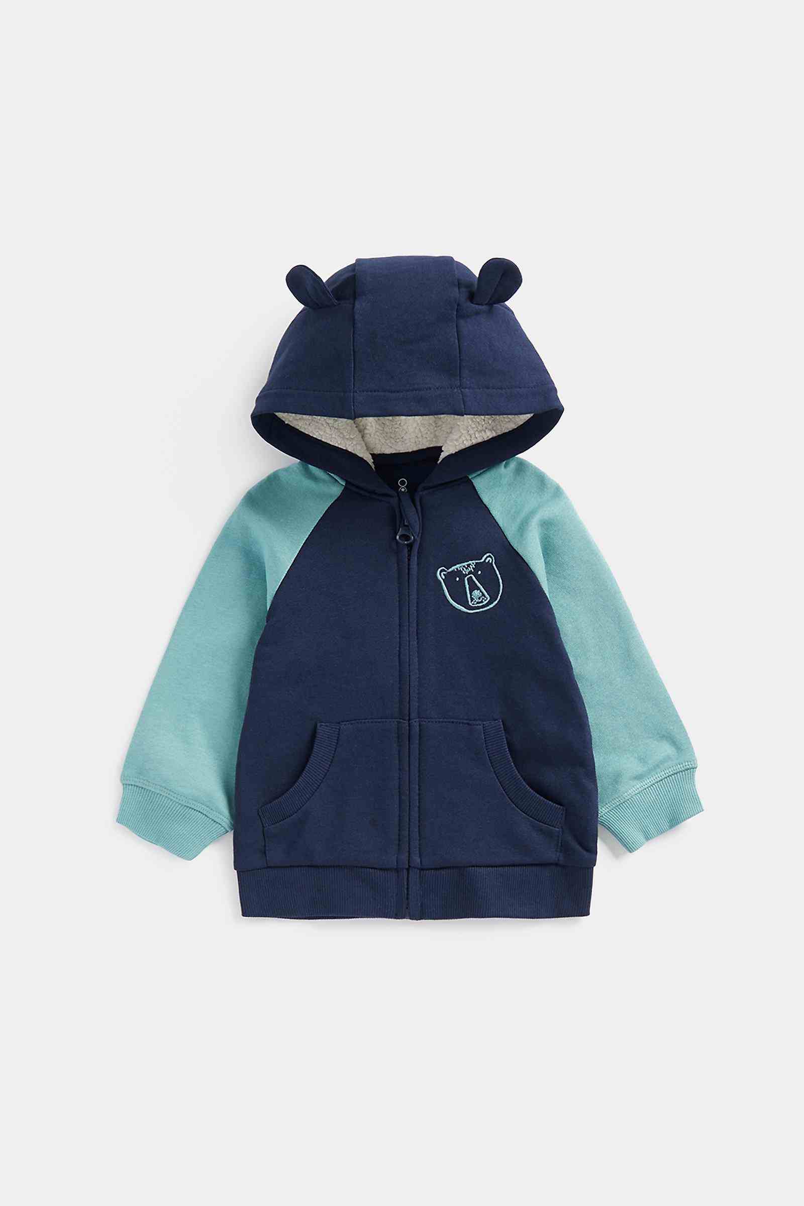 Mothercare Boys 100% Cotton Full Sleeves Sweatshirt - Navy