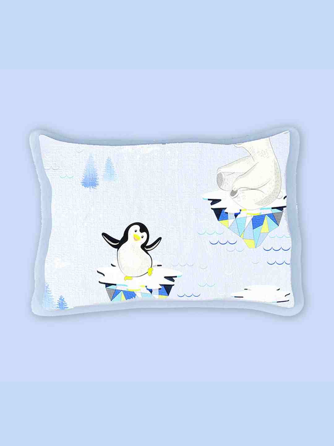 Fancy Fluff Arctic Organic Rai Baby Pillow - Blue