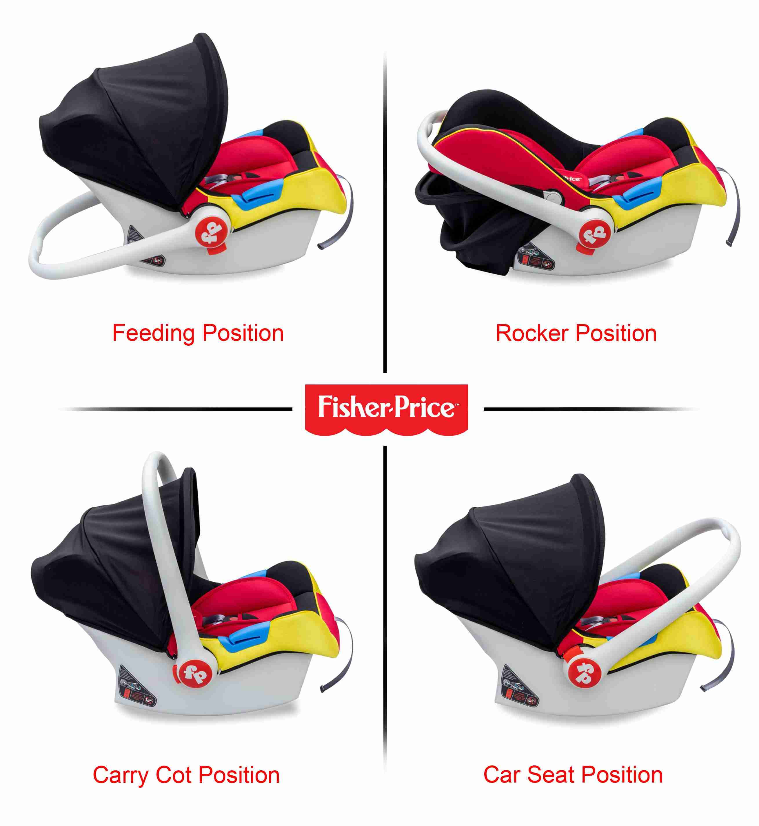 Fisher-Price Unisex Infant Baby Car Seat - Red