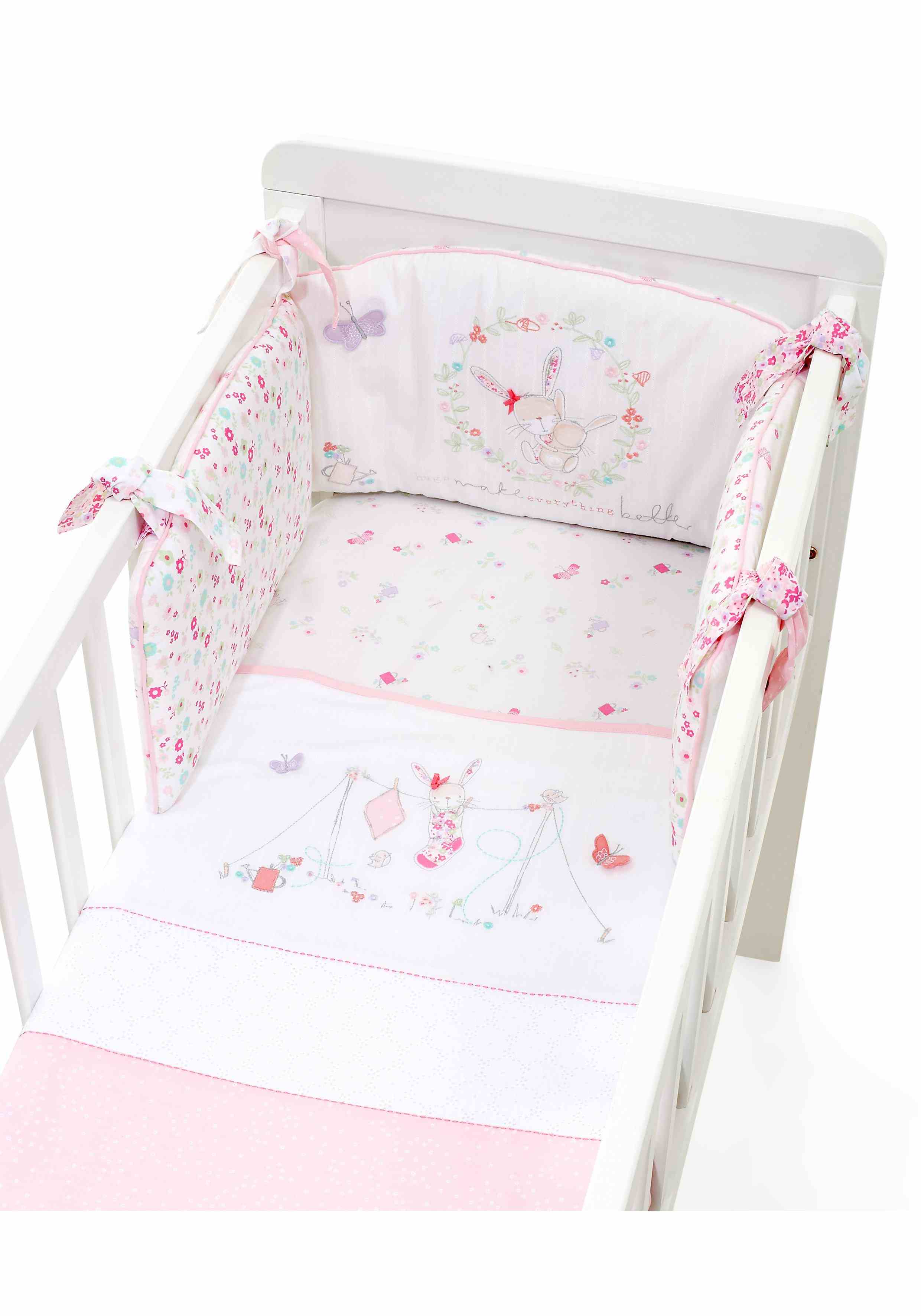 Mothercare My Little Garden Crib Bale - Pink