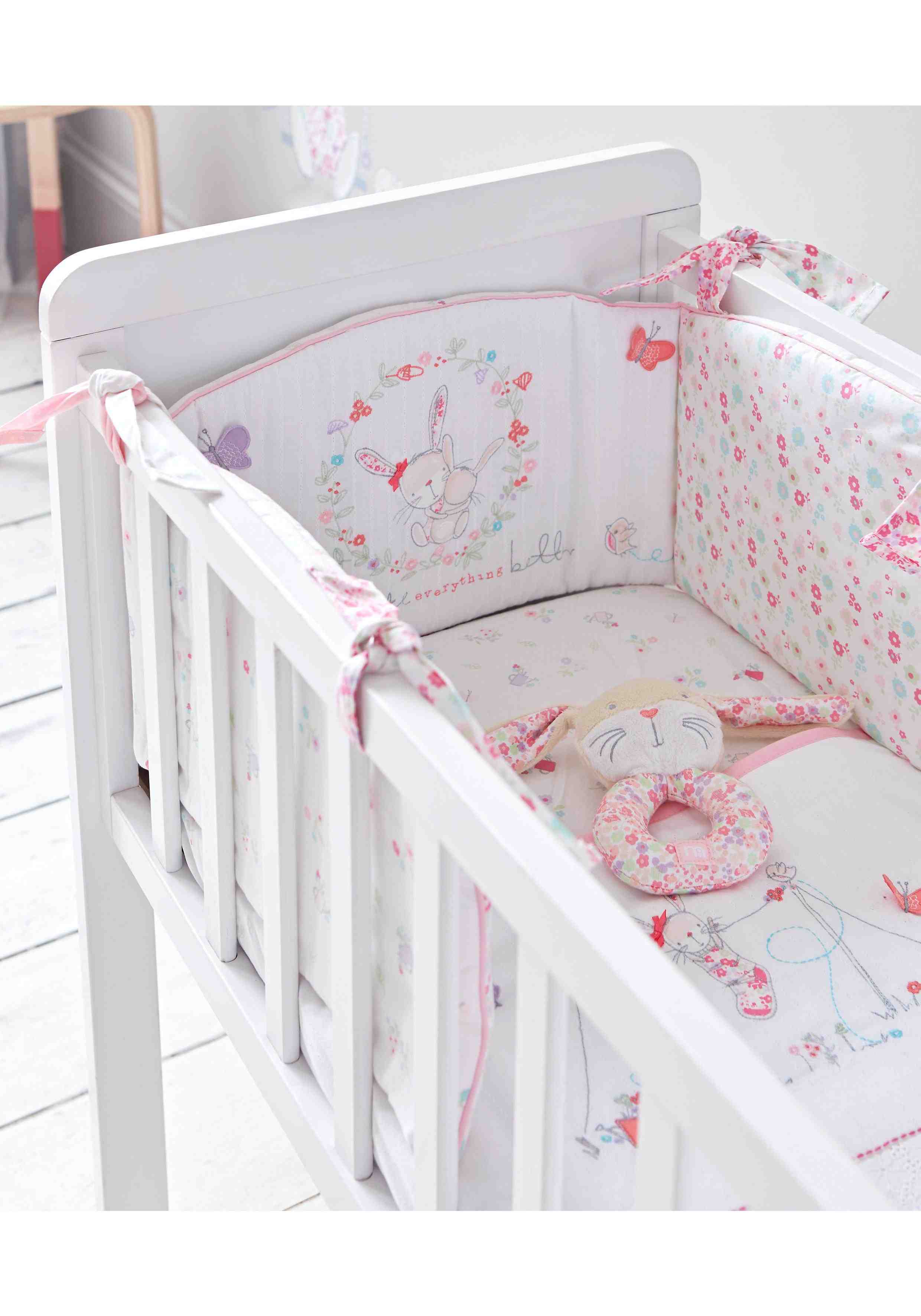 Mothercare My Little Garden Crib Bale - Pink