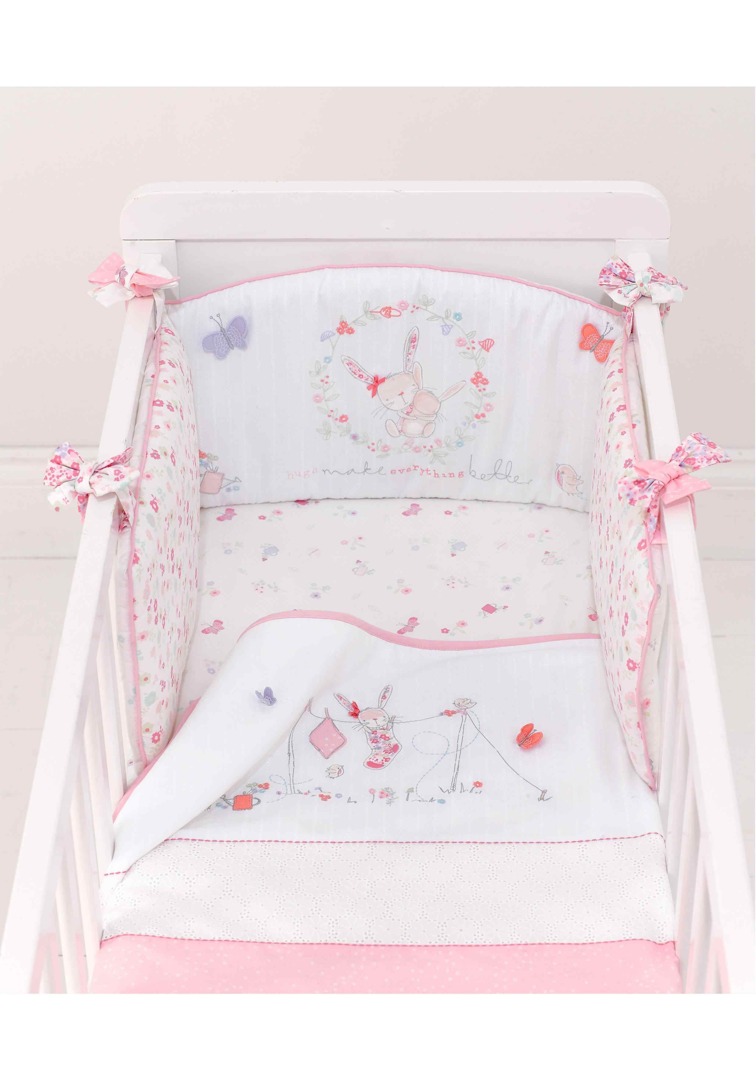 Mothercare My Little Garden Crib Bale - Pink