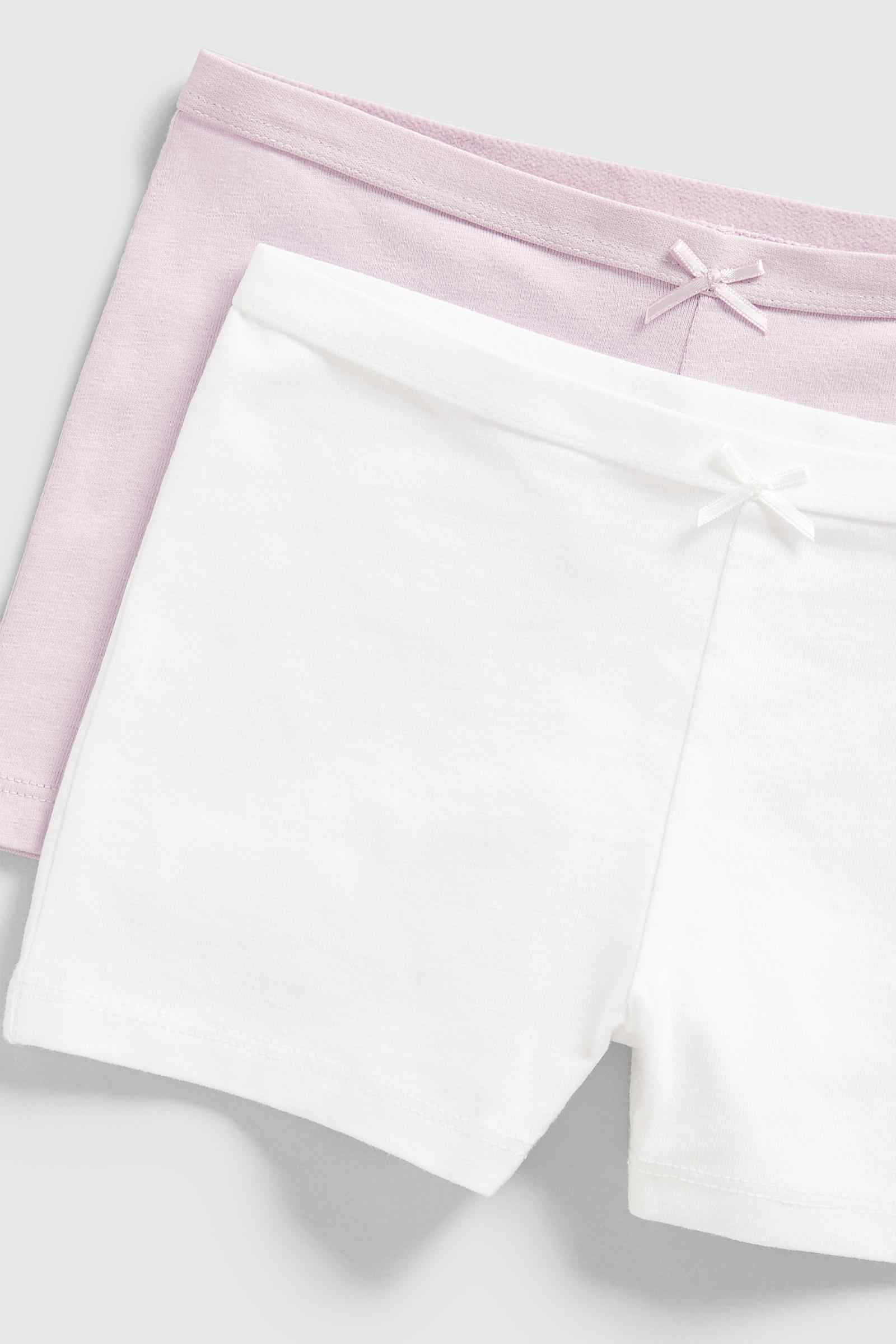 Mothercare Girls Monochrome Briefs - Pack of 2 - Purple