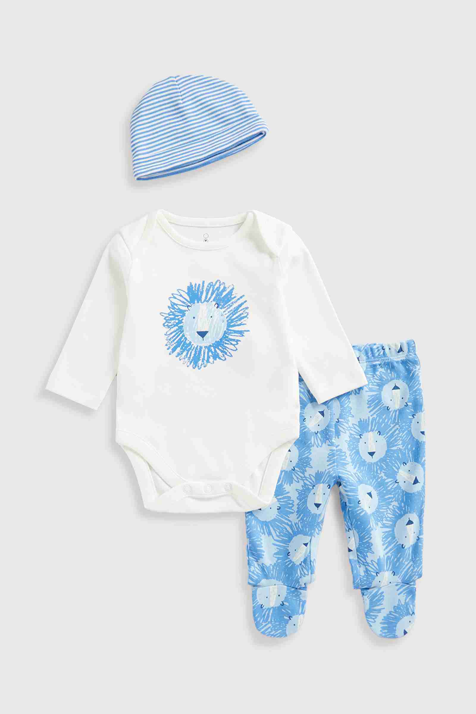 Mothercare Boys Full Sleeves Gift Set - White