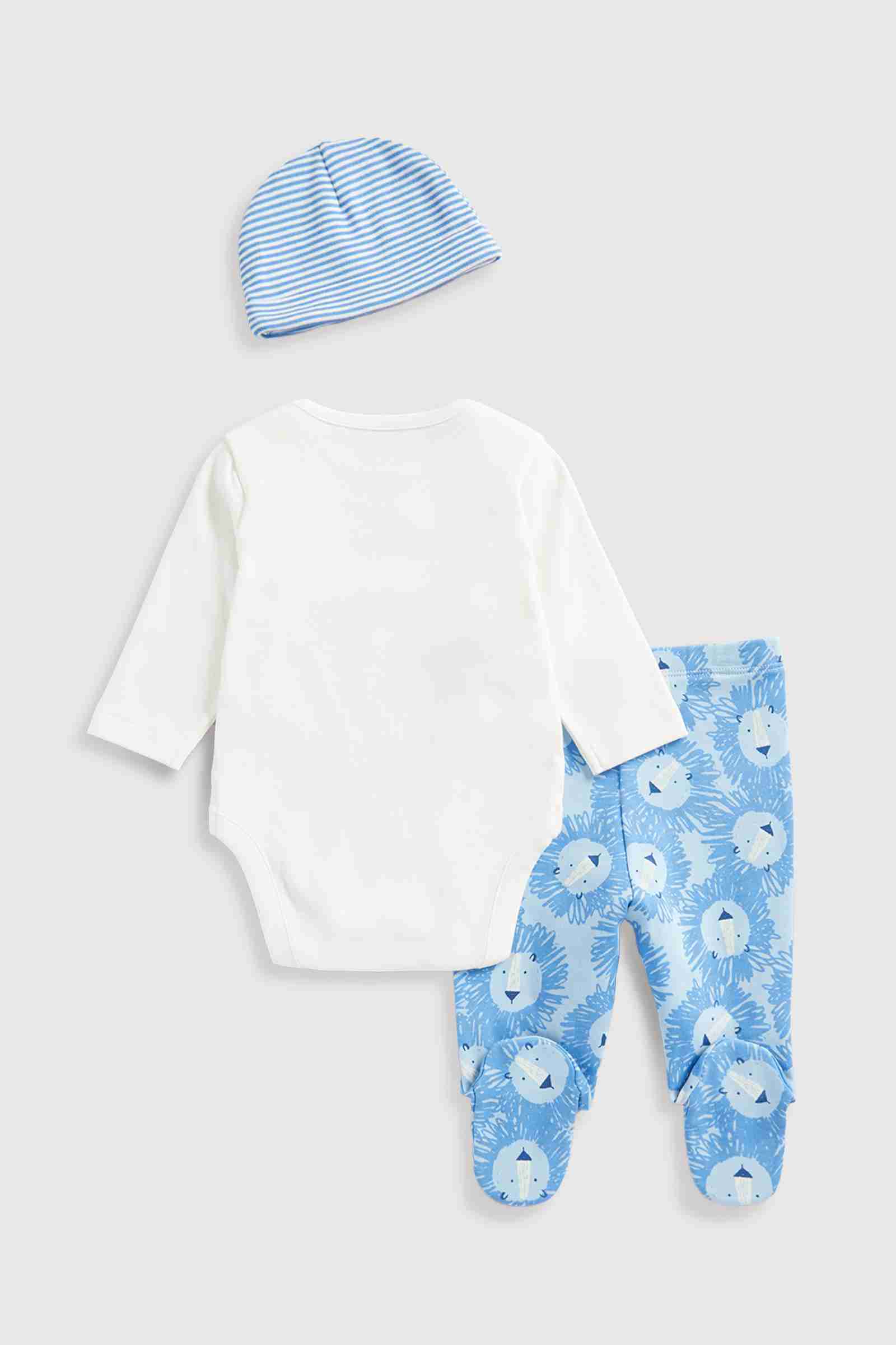Mothercare Boys Full Sleeves Gift Set - White