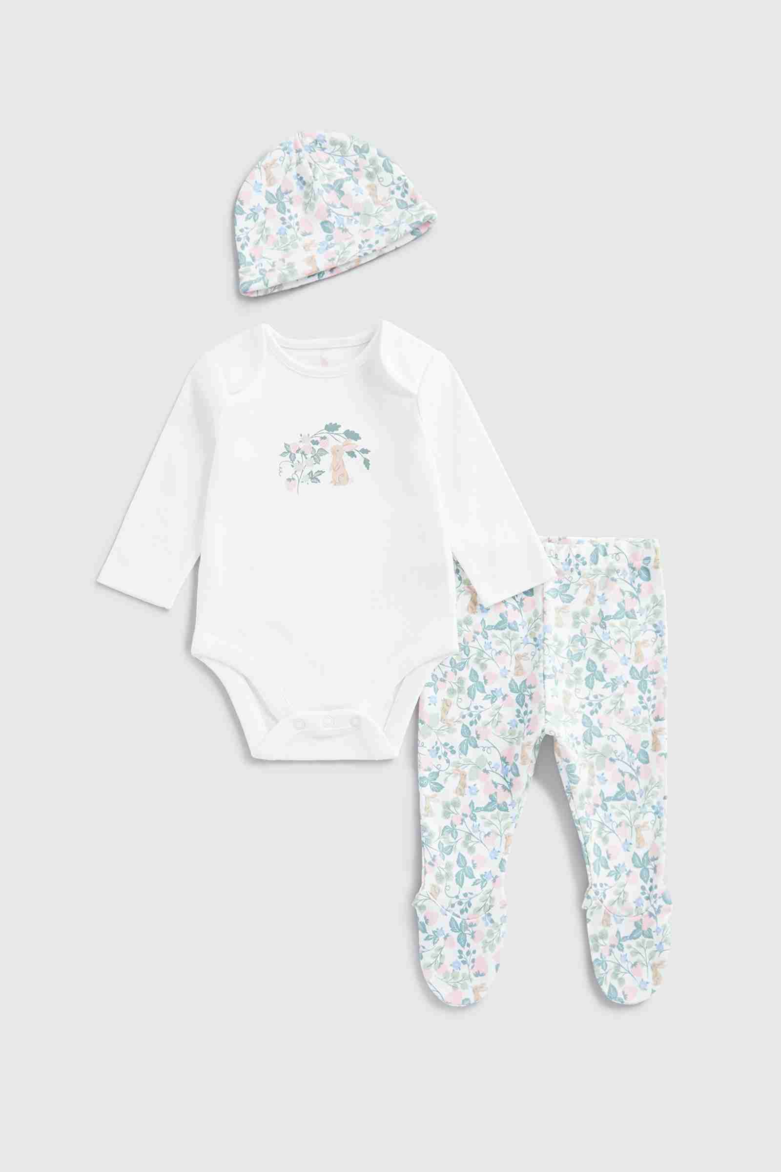 Mothercare Girls Full Sleeves Gift Set - White
