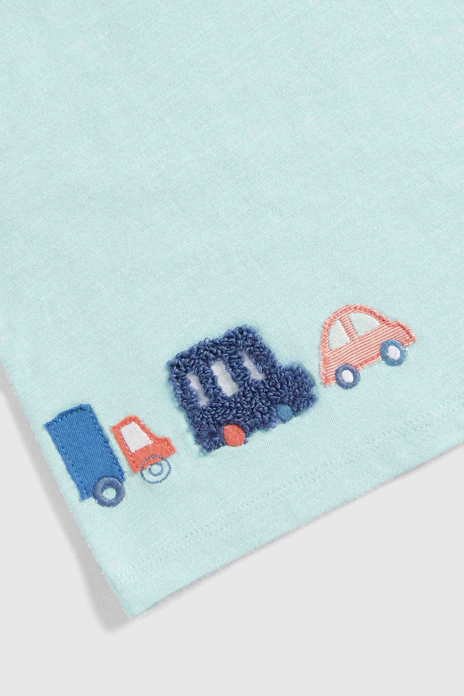 Mothercare Boys Half Sleeves T-Shirt - Pack of 3 - Blue