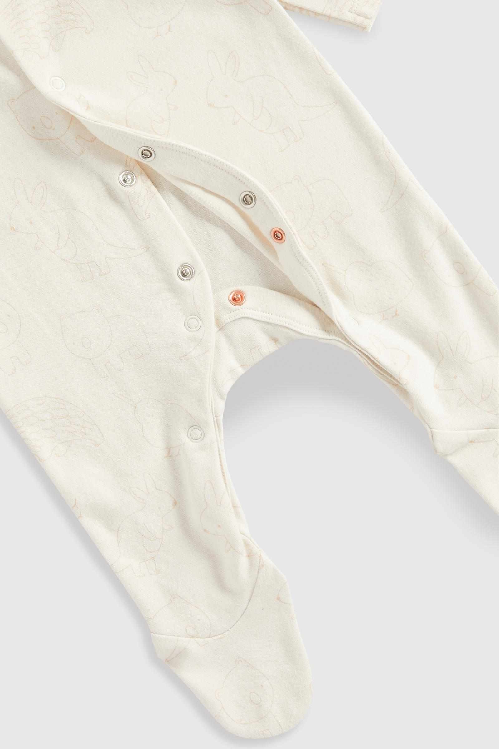 Mothercare Unisex My First Kangaroo and Friends Sleepsuit and Hat 2 - Piece Set - Cream