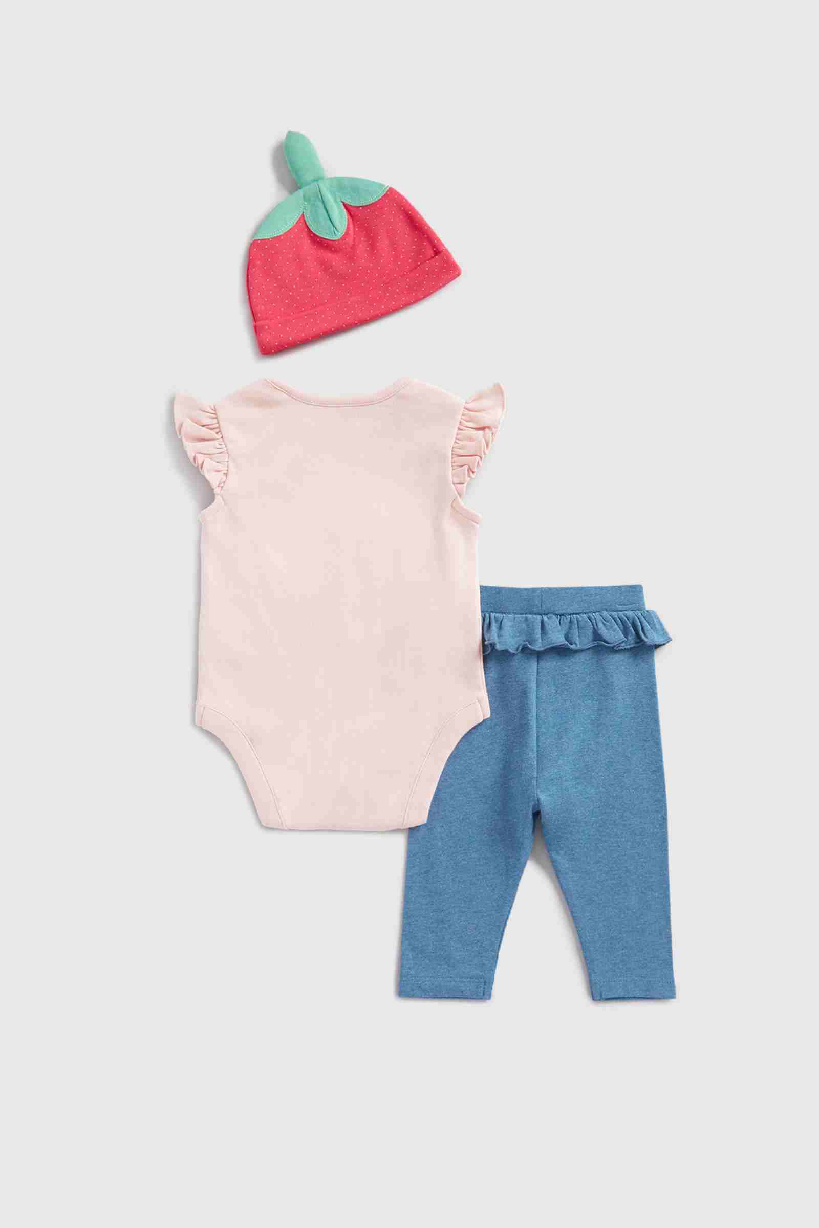 Mothercare Girls Half Sleeves Gift Set - Pink