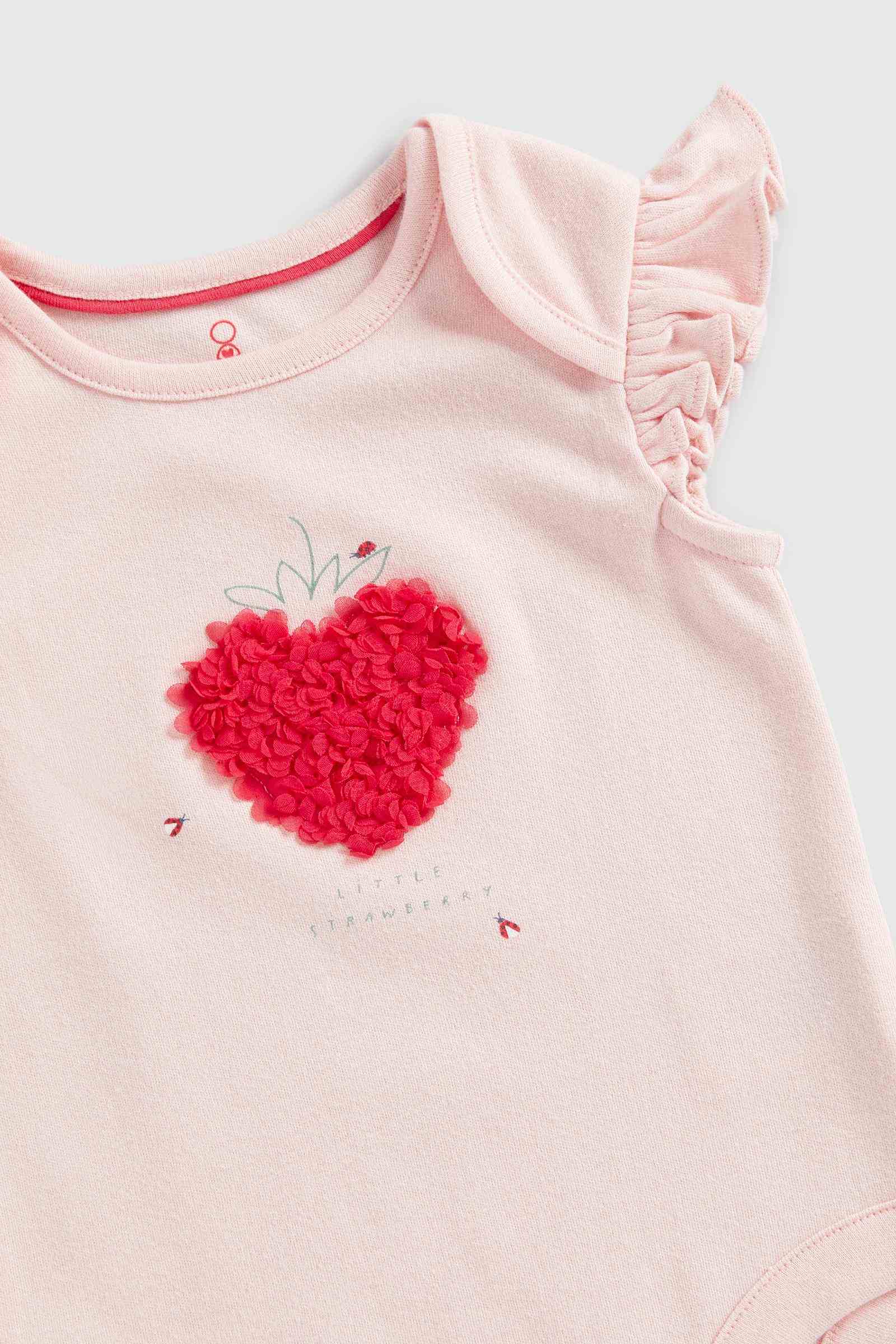 Mothercare Girls Half Sleeves Gift Set - Pink