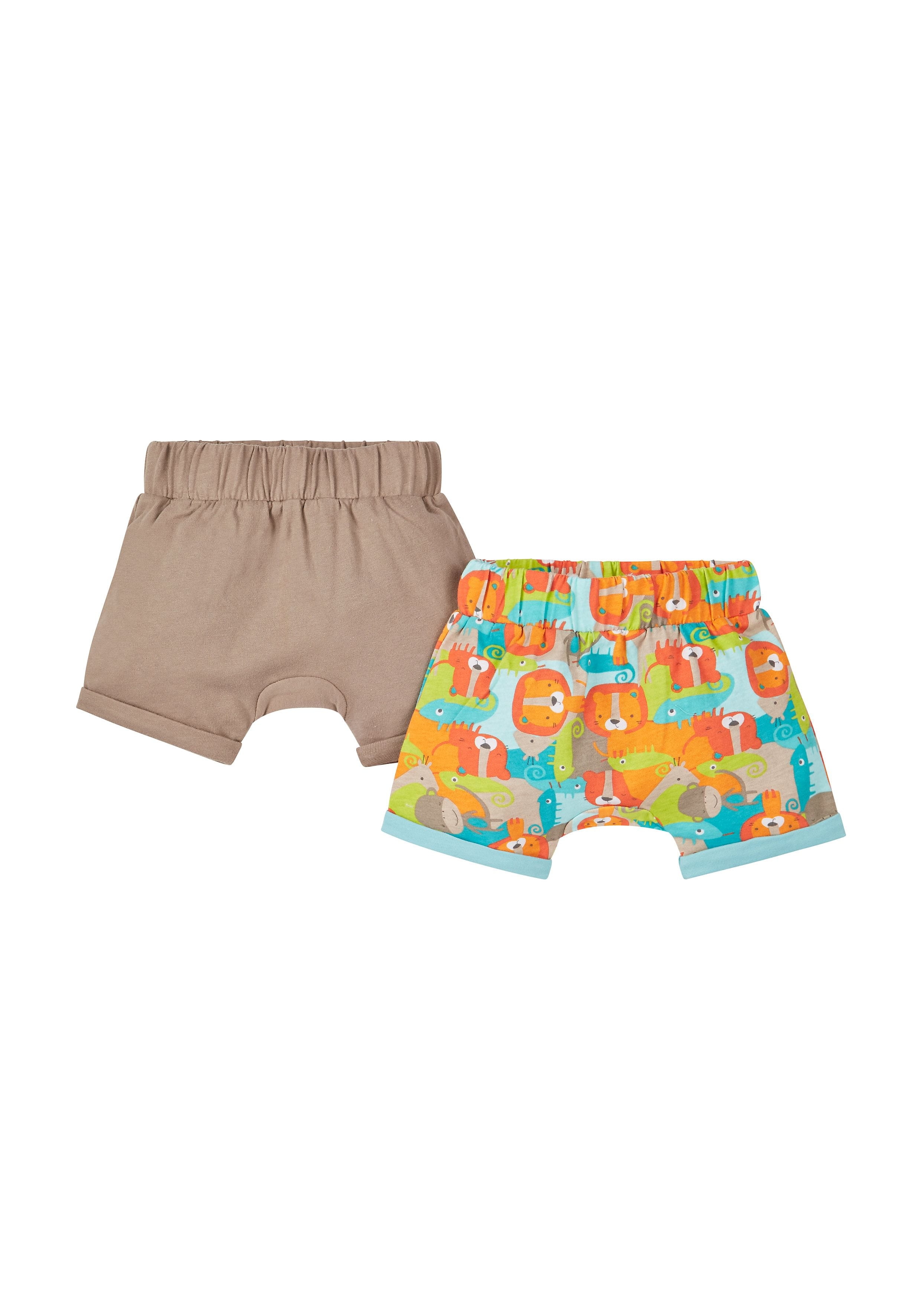 Mothercare | Boys Animal Print Shorts - Pack Of 2 - Multicolor 0