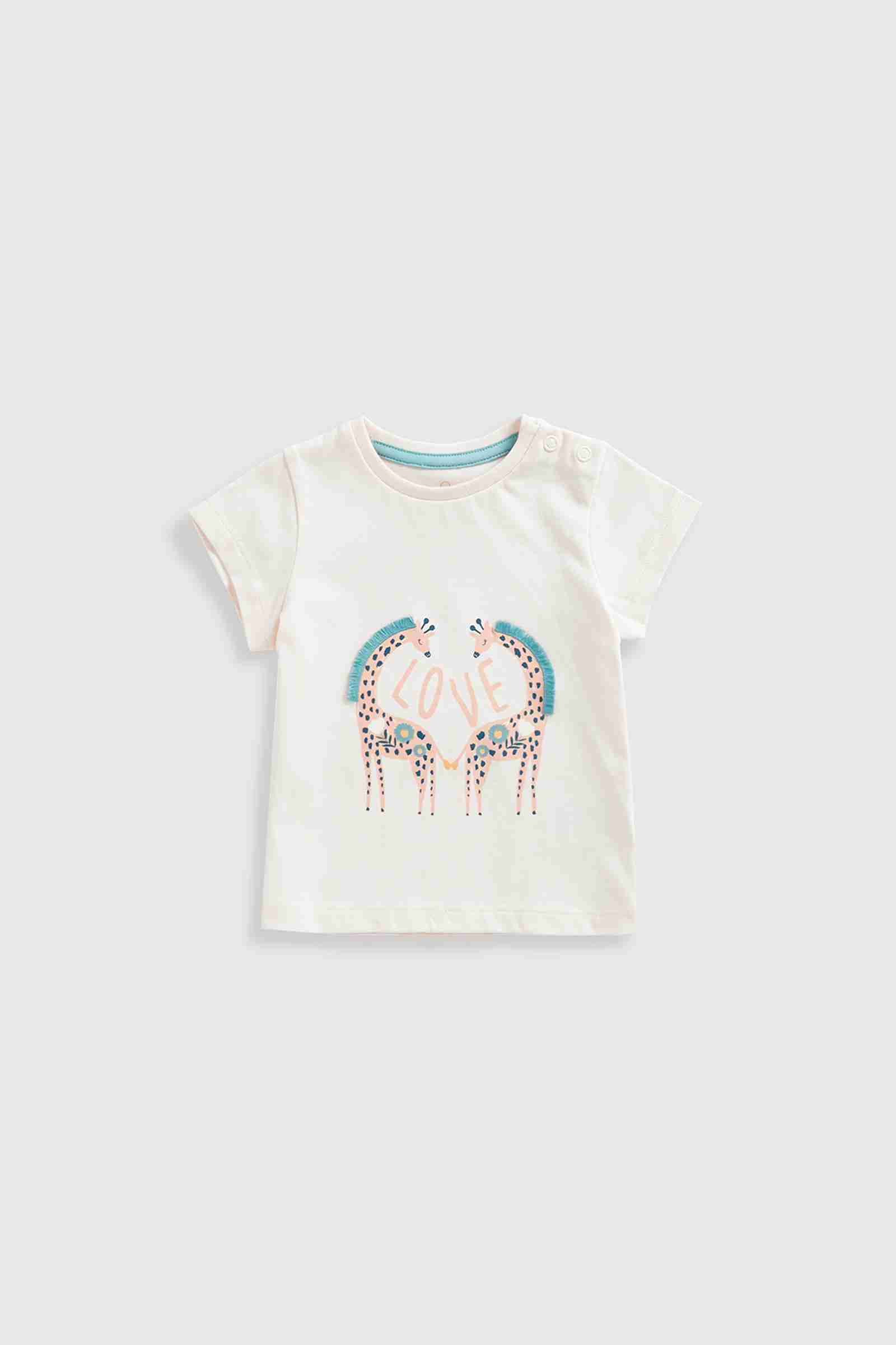 Mothercare Girls Half Sleeves T-Shirt - Pink