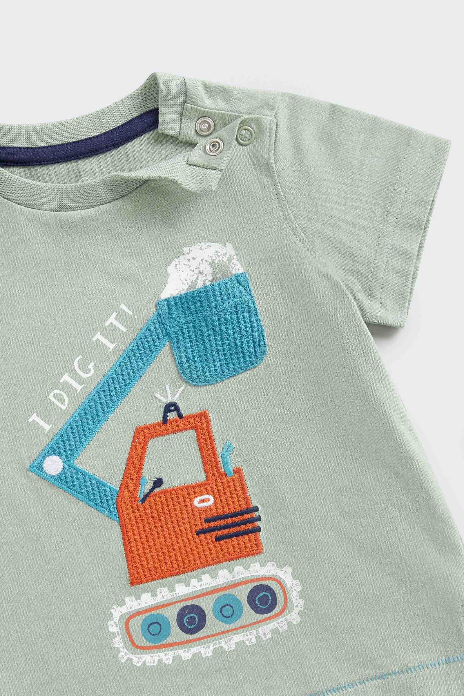 Mothercare Boys Half Sleeves T-Shirt - Green