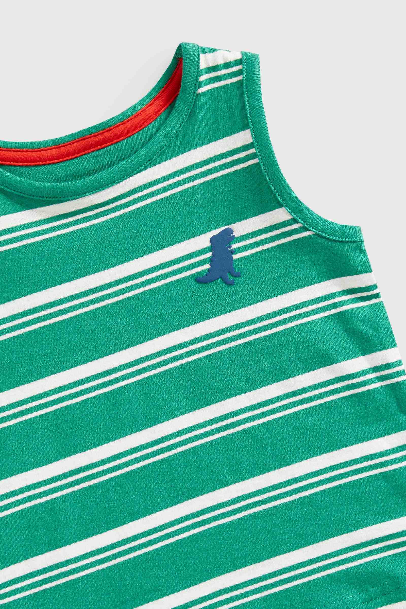 Mothercare Boys 100% Cotton Half Sleeves Shorts and T-Shirt - Green