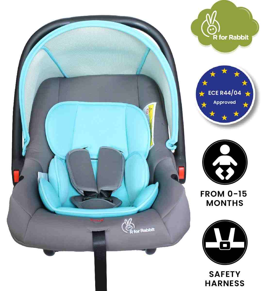 R For Rabbit Picaboo Baby Car Seats Blue Grey