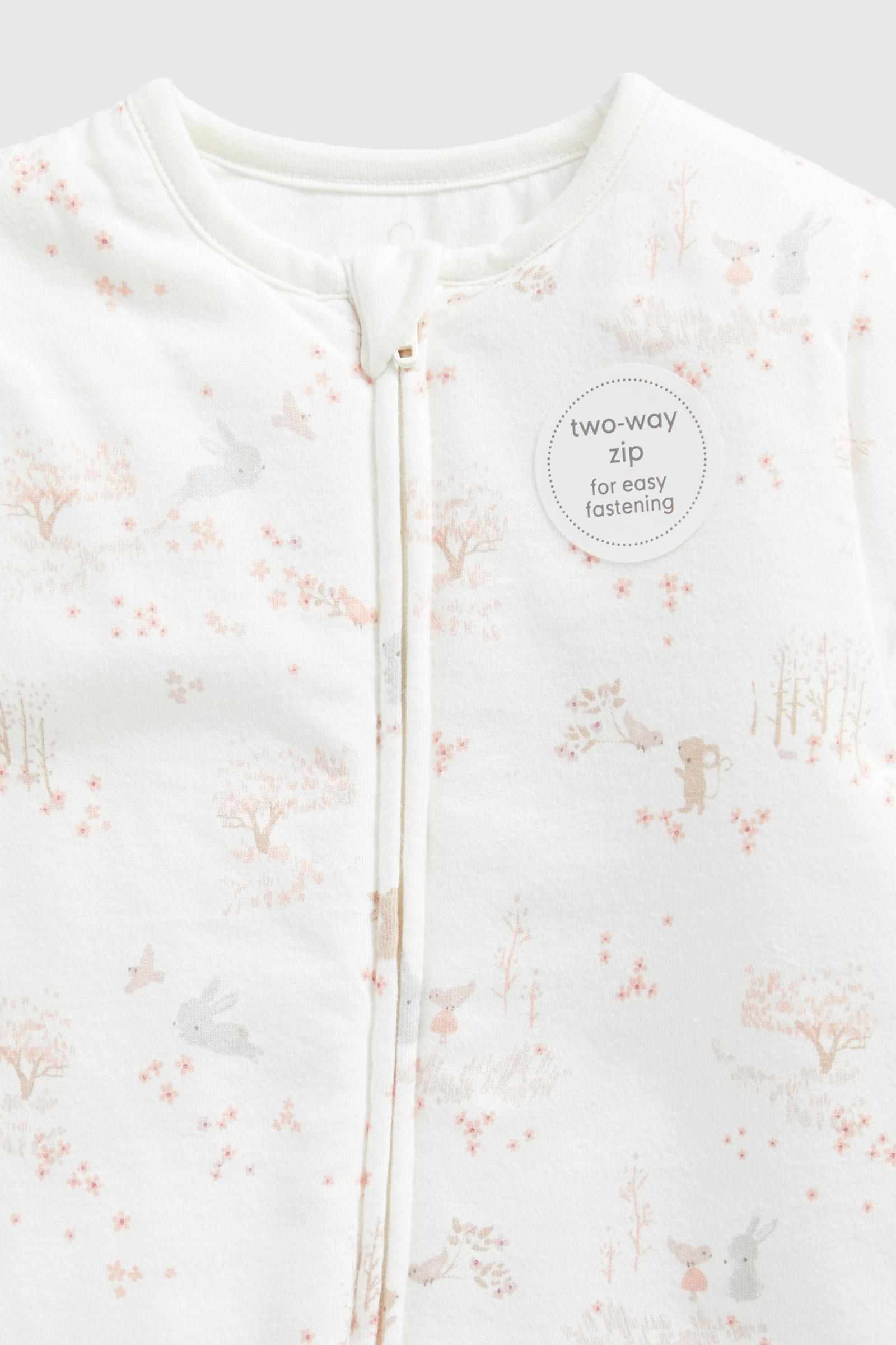 Mothercare Essentials Girls My First Long Sleeves Walk in Sleeper 2.5 Tog - White