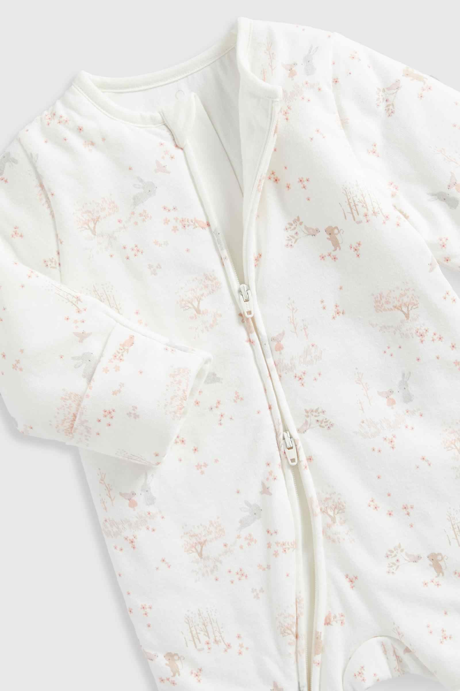 Mothercare Essentials Girls My First Long Sleeves Walk in Sleeper 2.5 Tog - White