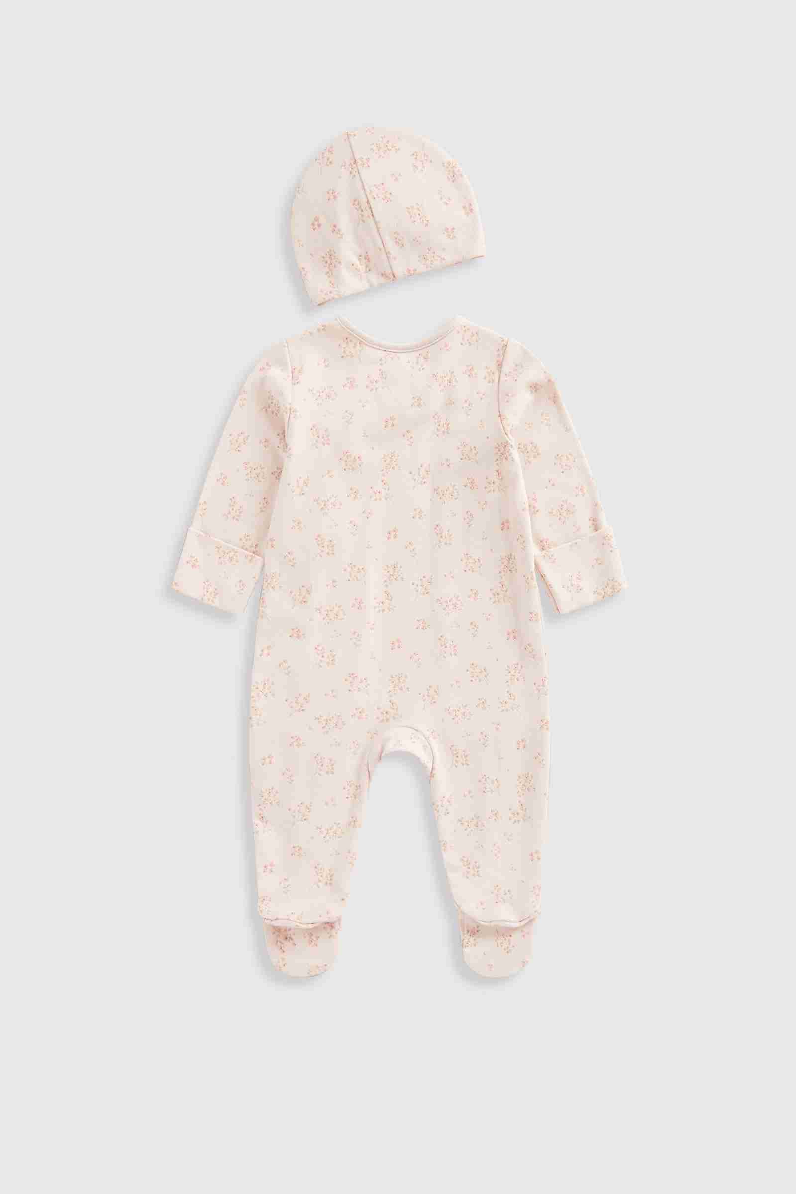 Mothercare Girls My First Classic Bunny All - in - One, Hat and Comforter 3 - Piece Gift Set - Light Pink