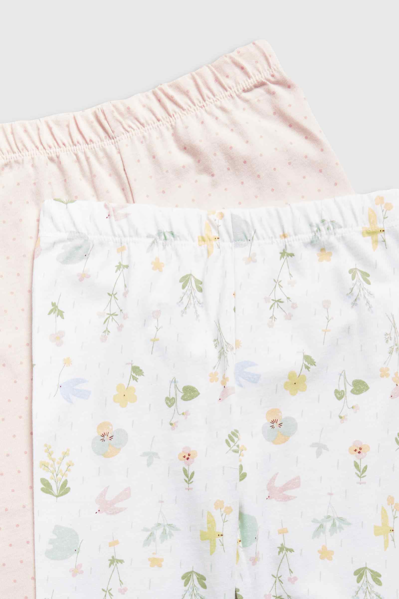 Mothercare Girls Beauty Long Sleeves 100% Cotton 4 - Piece Pyjama Set - Pink