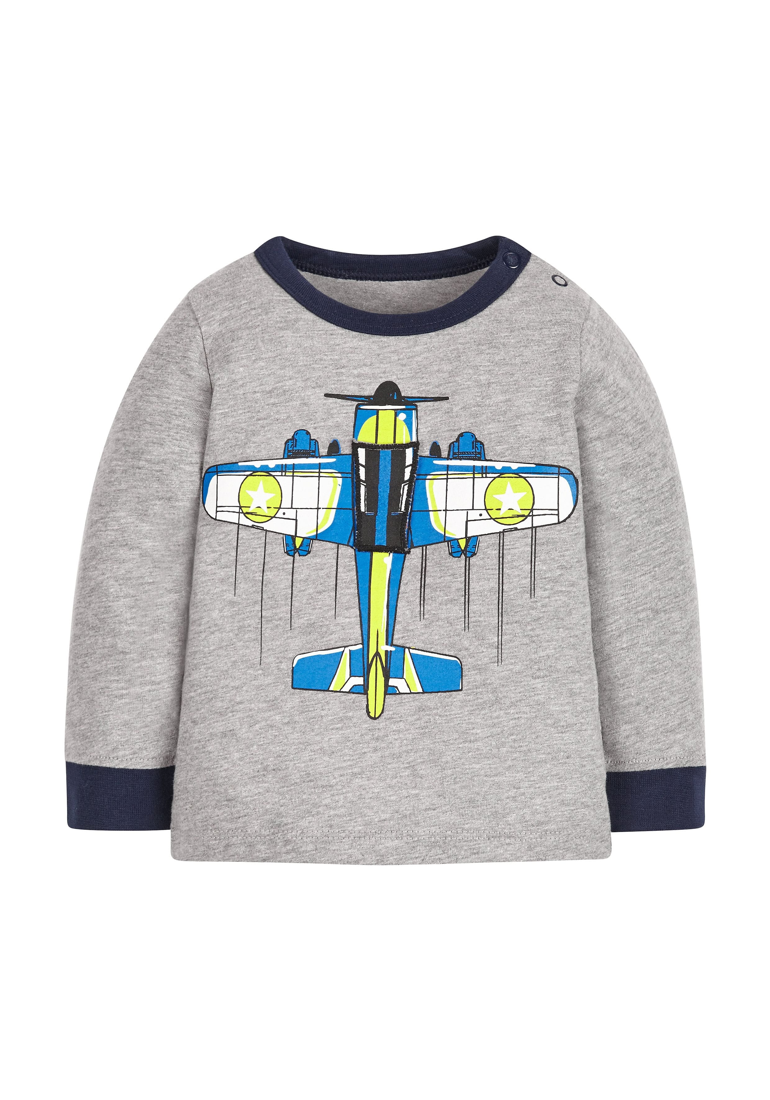 Mothercare | Boys Plane T-Shirt - Grey 0