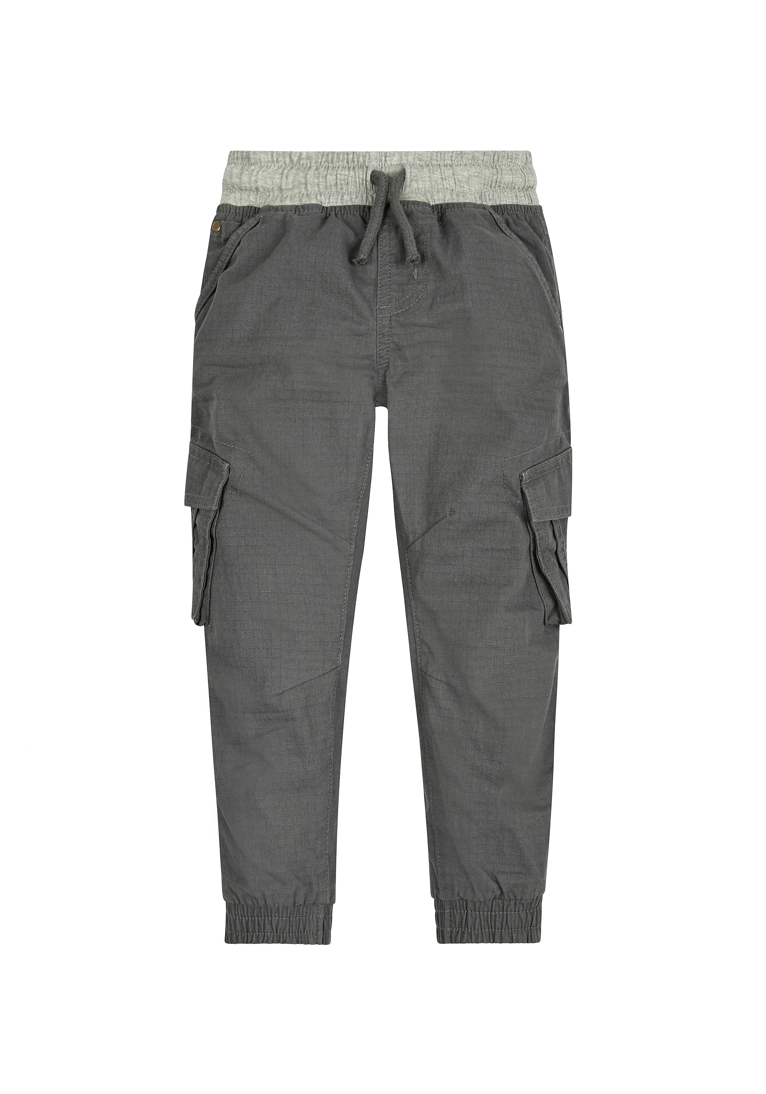 Mothercare | Boys Cargo Trousers Rib Waist - Grey 0