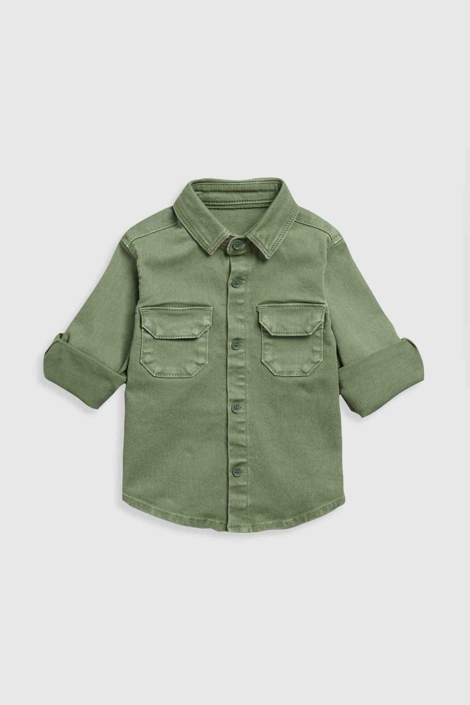 Mothercare Boys Long Sleeves Shirt - Khaki