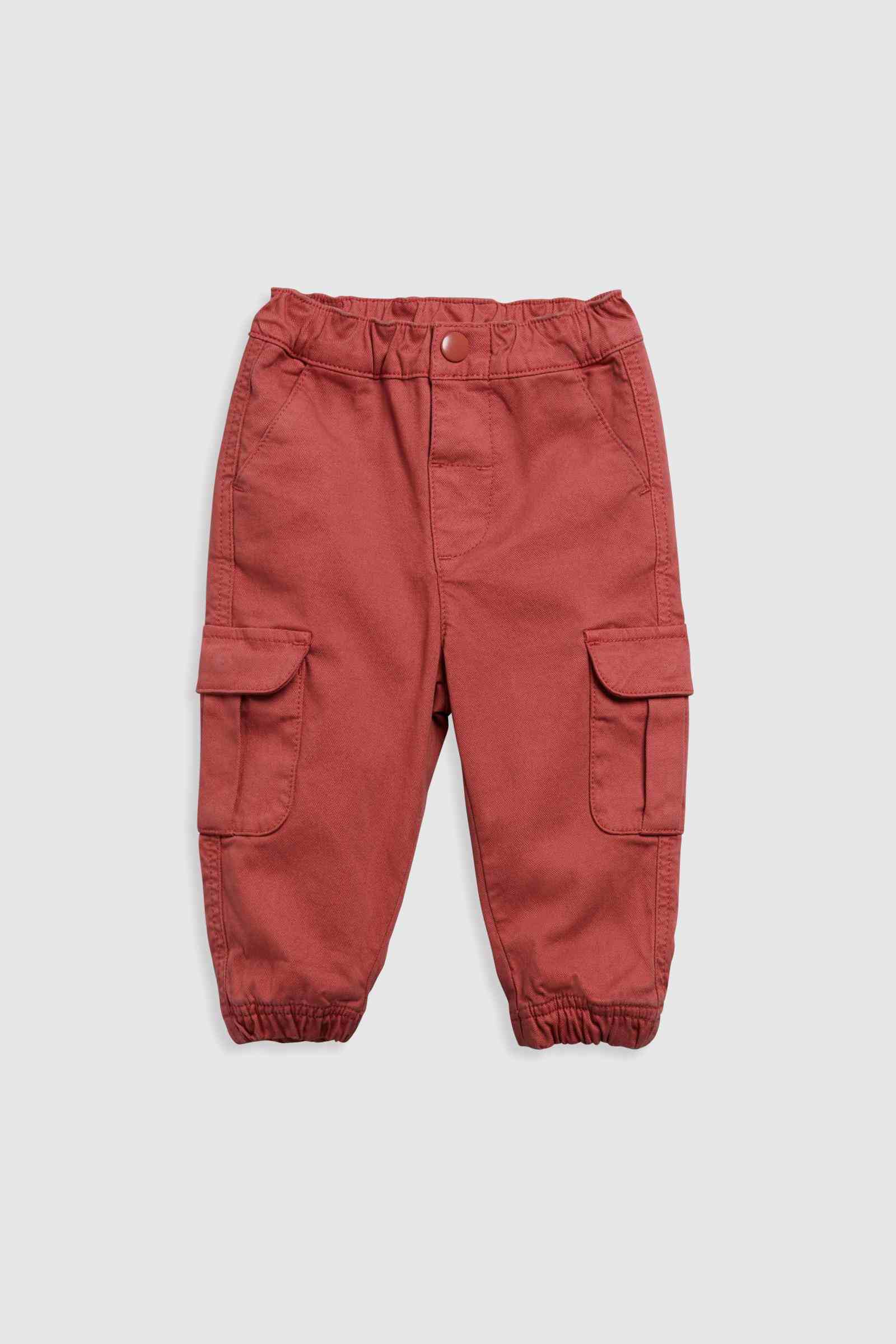 Mothercare Boys Cargo Trousers - Red