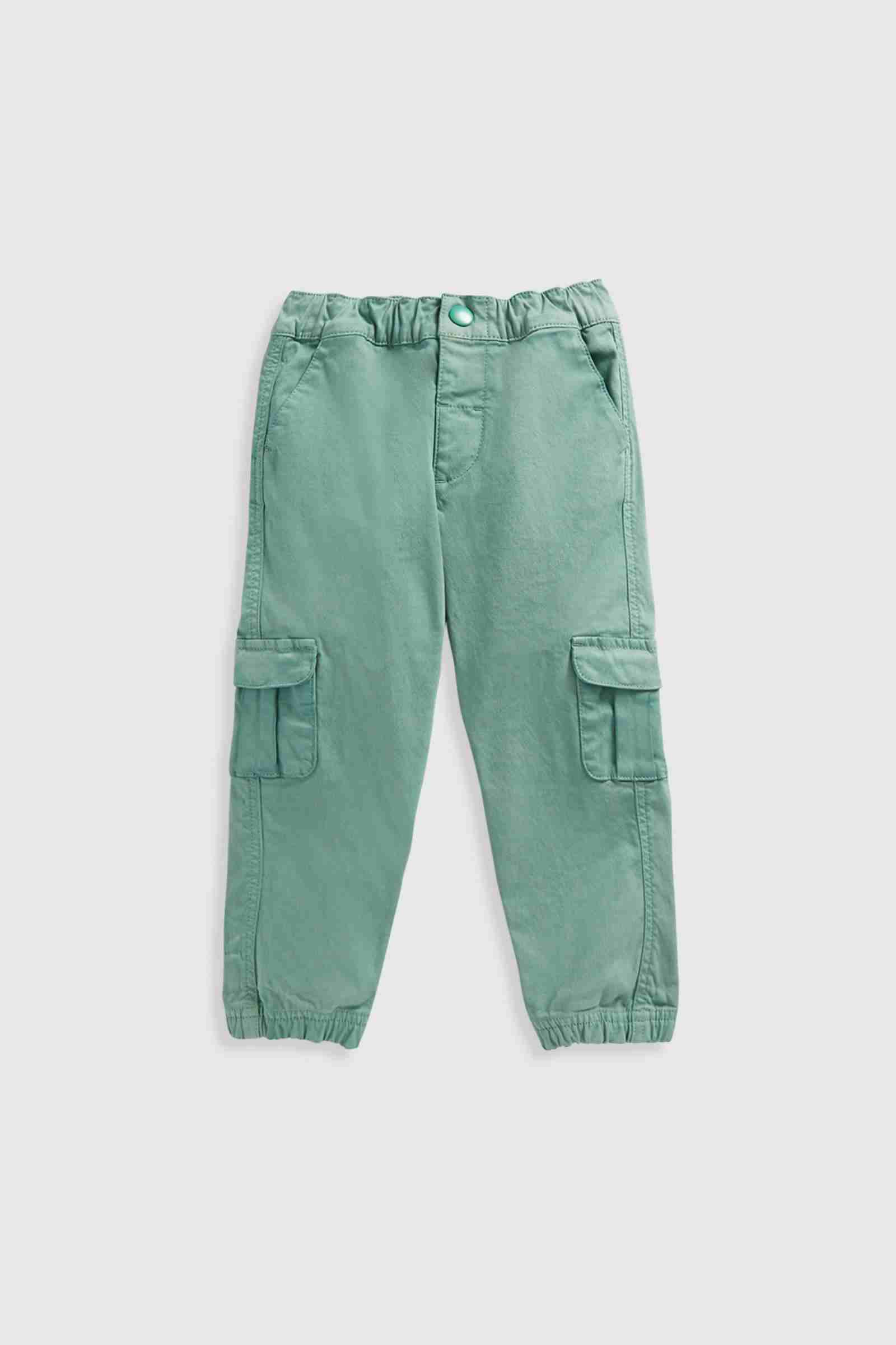Mothercare Boys Cargo Trousers - Green