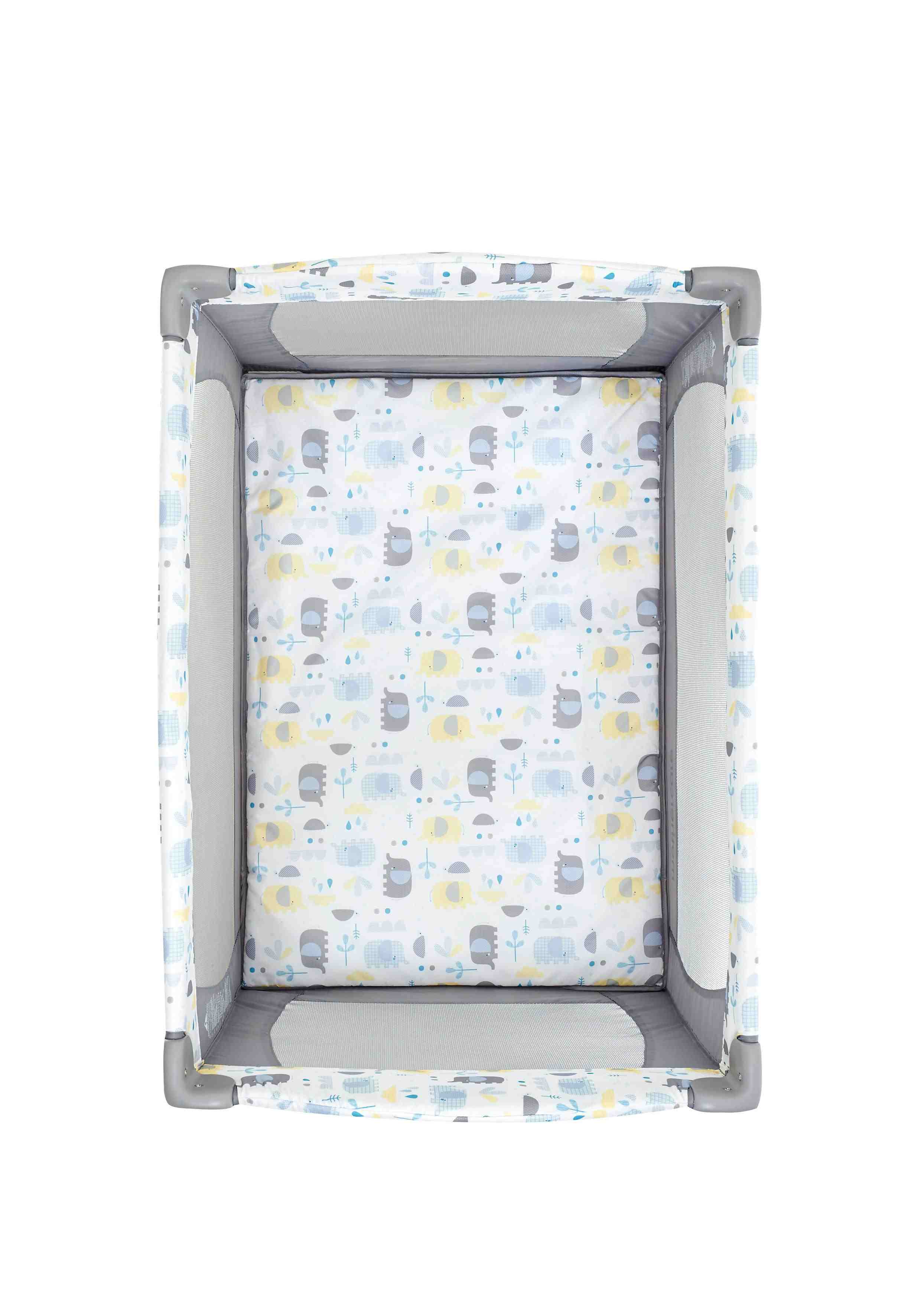 Mothercare Unisex Wheels Travel Cot - Grey