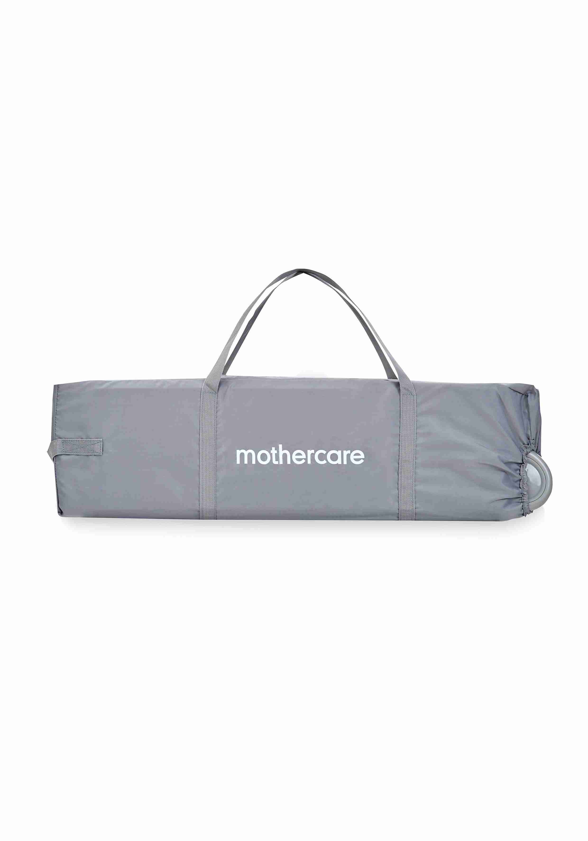 Mothercare Unisex Wheels Travel Cot - Grey