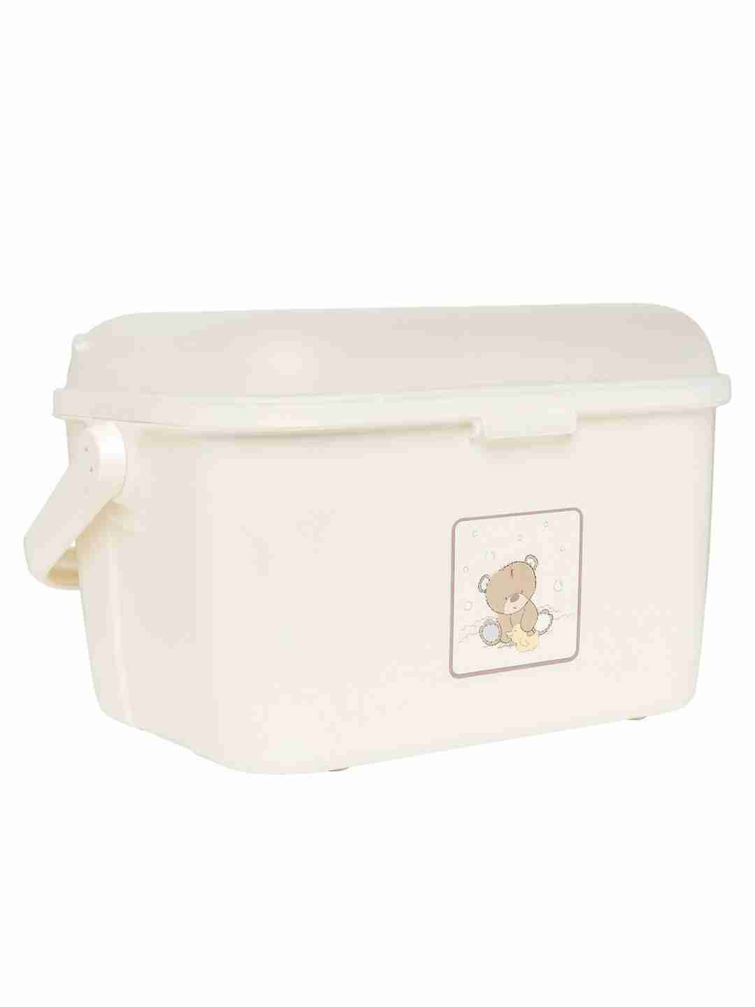 Mothercare Teddy'S Toy Box Baby Bath Box - Cream