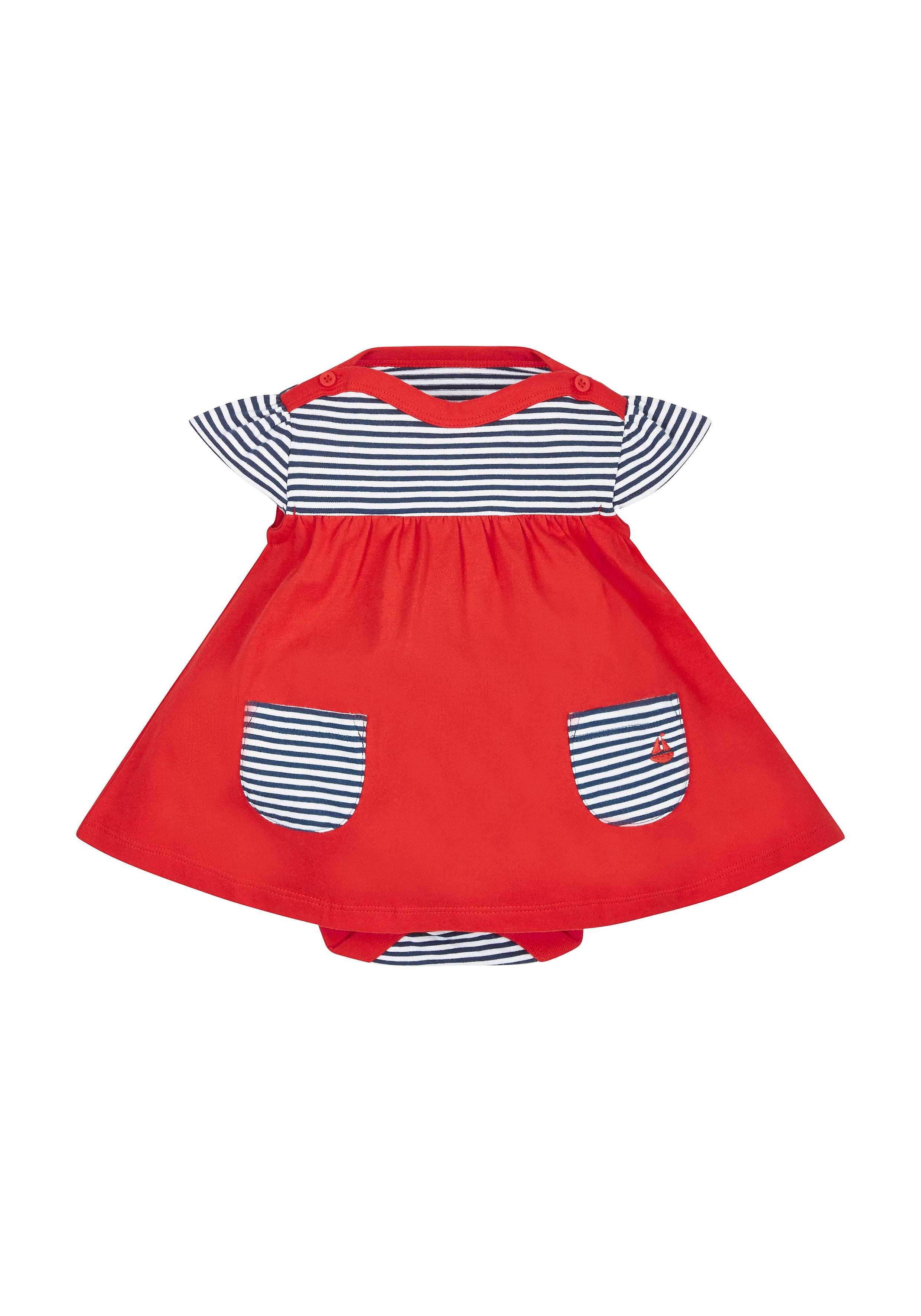 Mothercare | Girls Striped Romper Dress 0