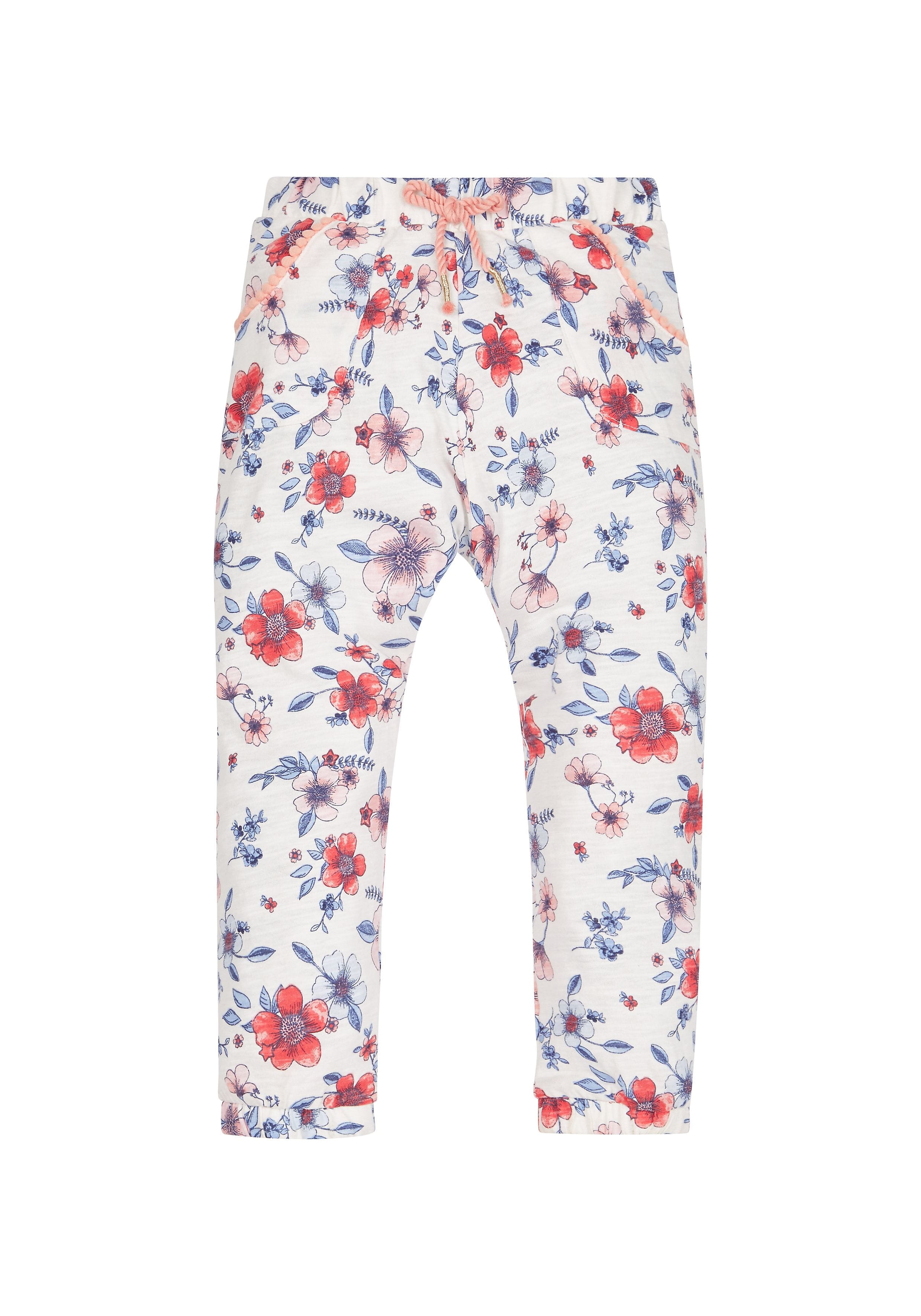 Mothercare | Girls Floral Hareem Trousers - White 0