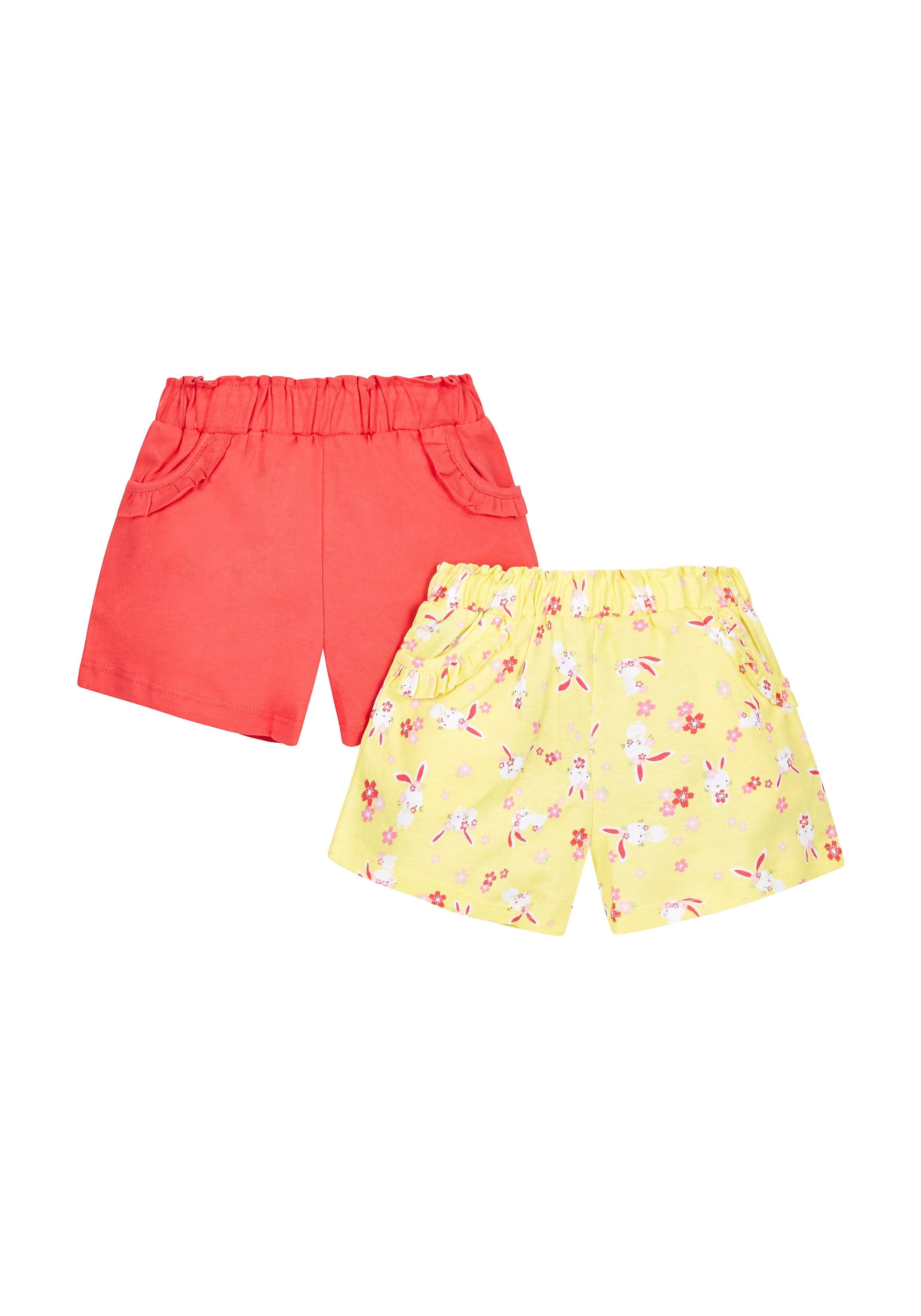 Mothercare | Girls Printed Shorts- Pack Of 2 0