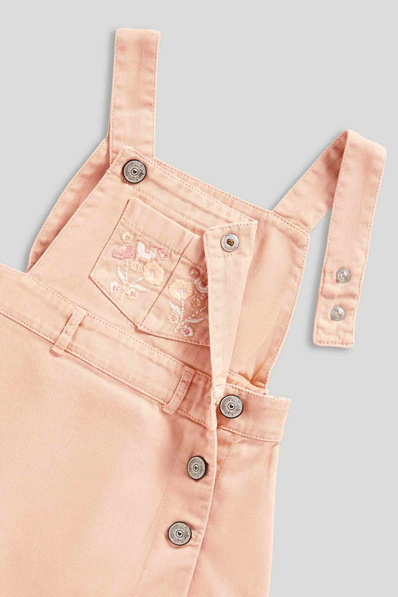 Mothercare Girls Nature's Blossom Pinny Dress and T-Shirt 2 - Piece Set - Pink