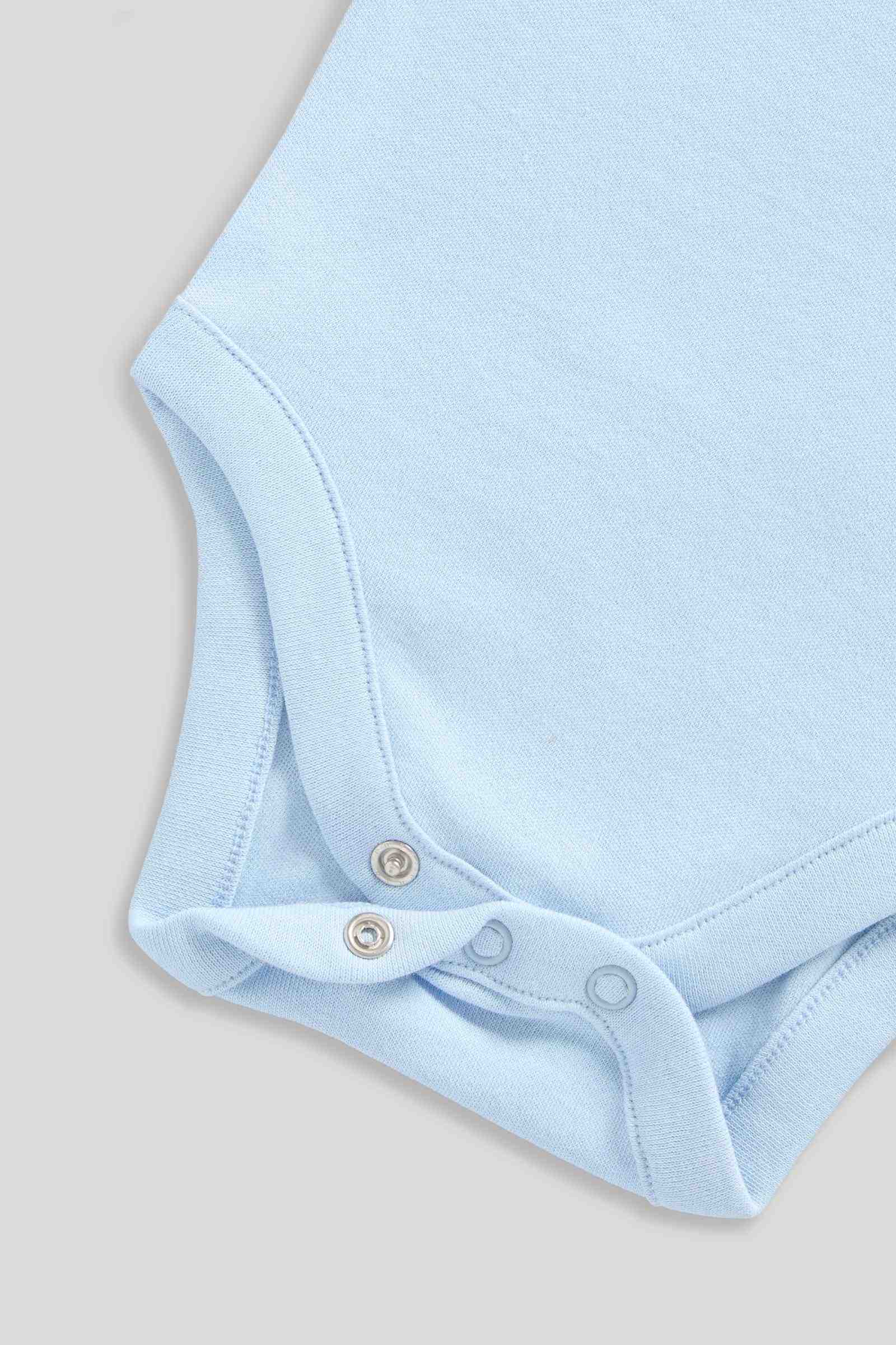 Mothercare Boys Contemporary Bibshorts and Bodysuit 2 - Piece Set - Blue